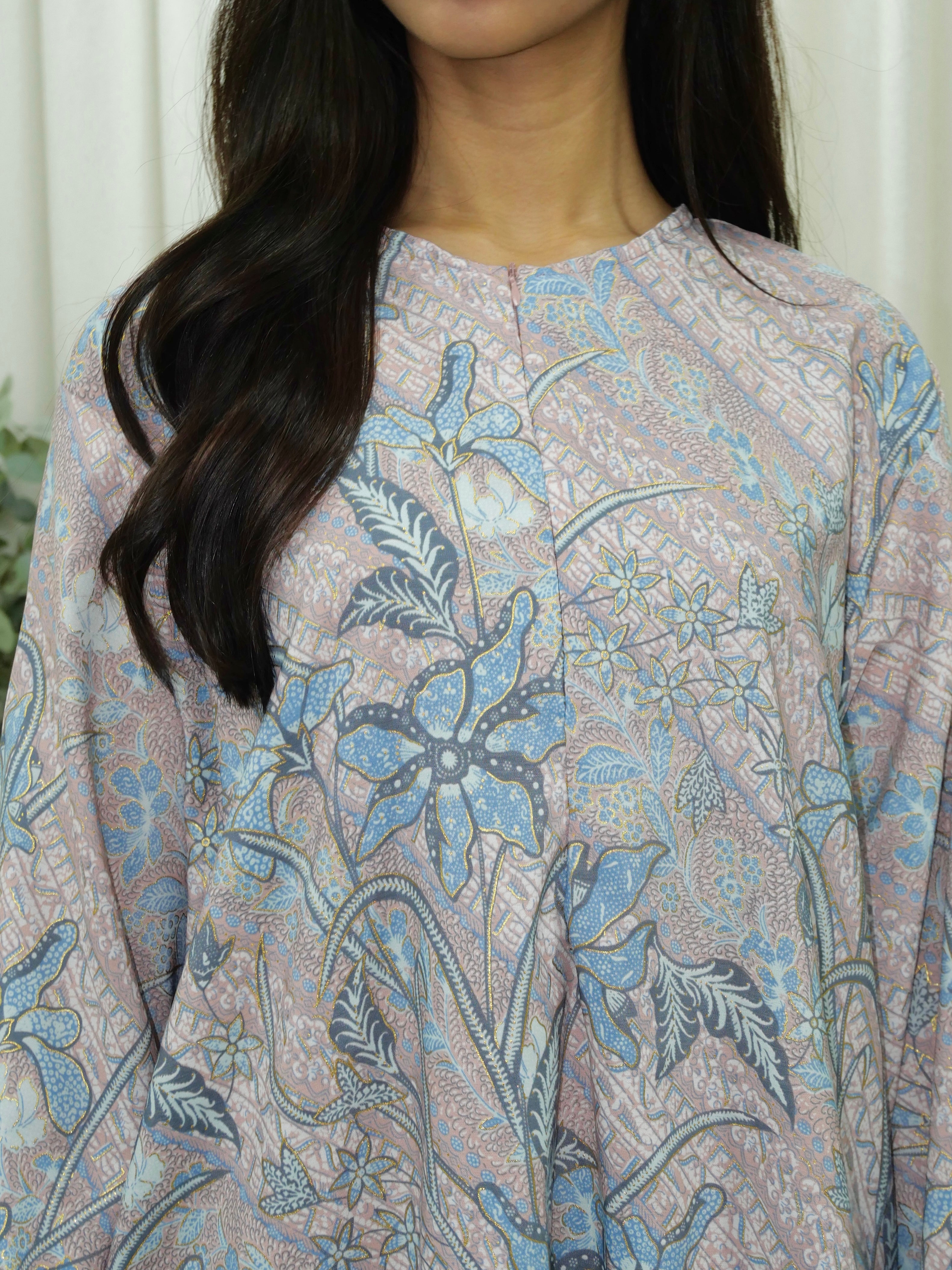 Oversized Batik Midi Tunic