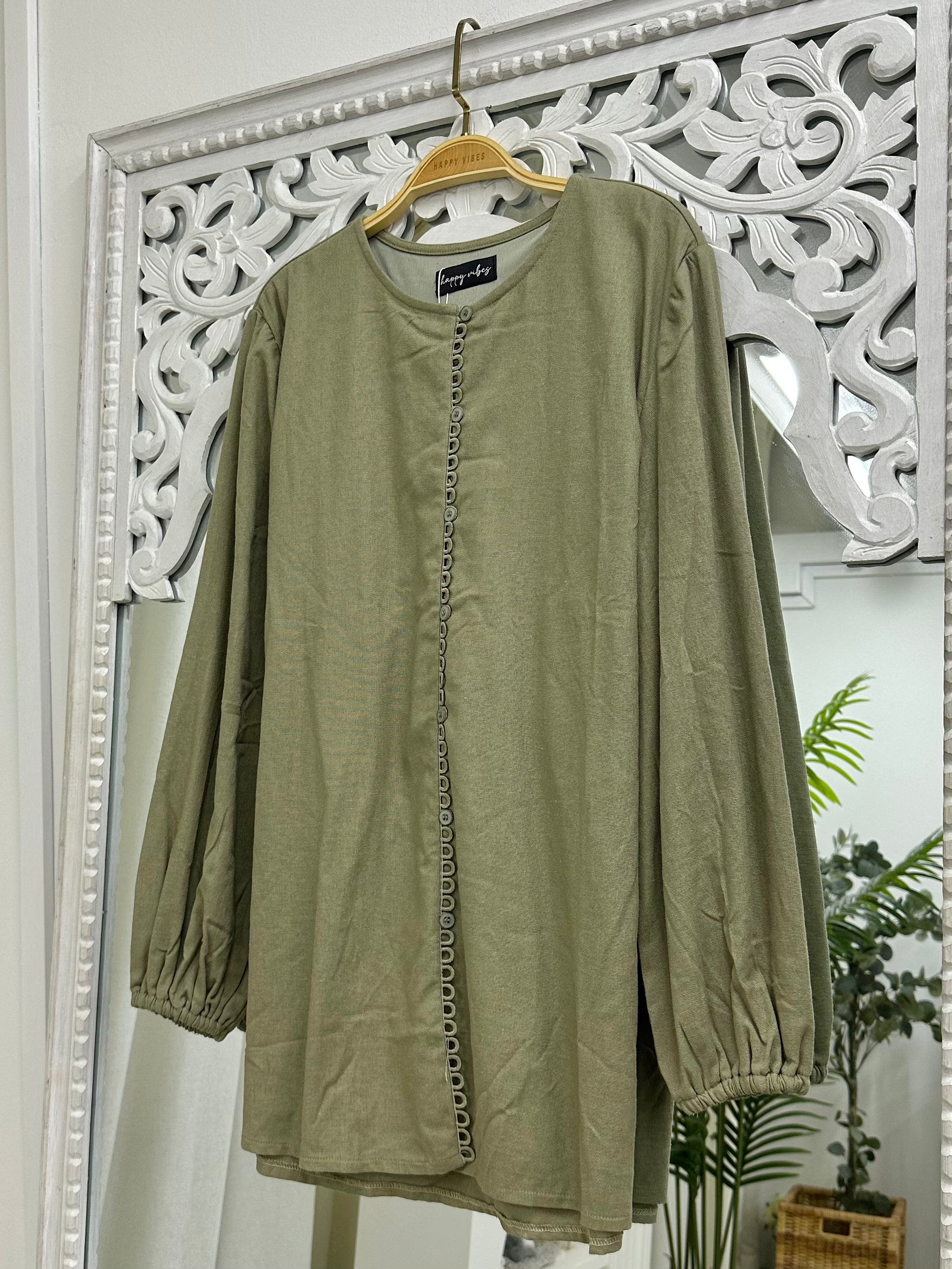 Wanderlace Blouse - Plain Attached Sash