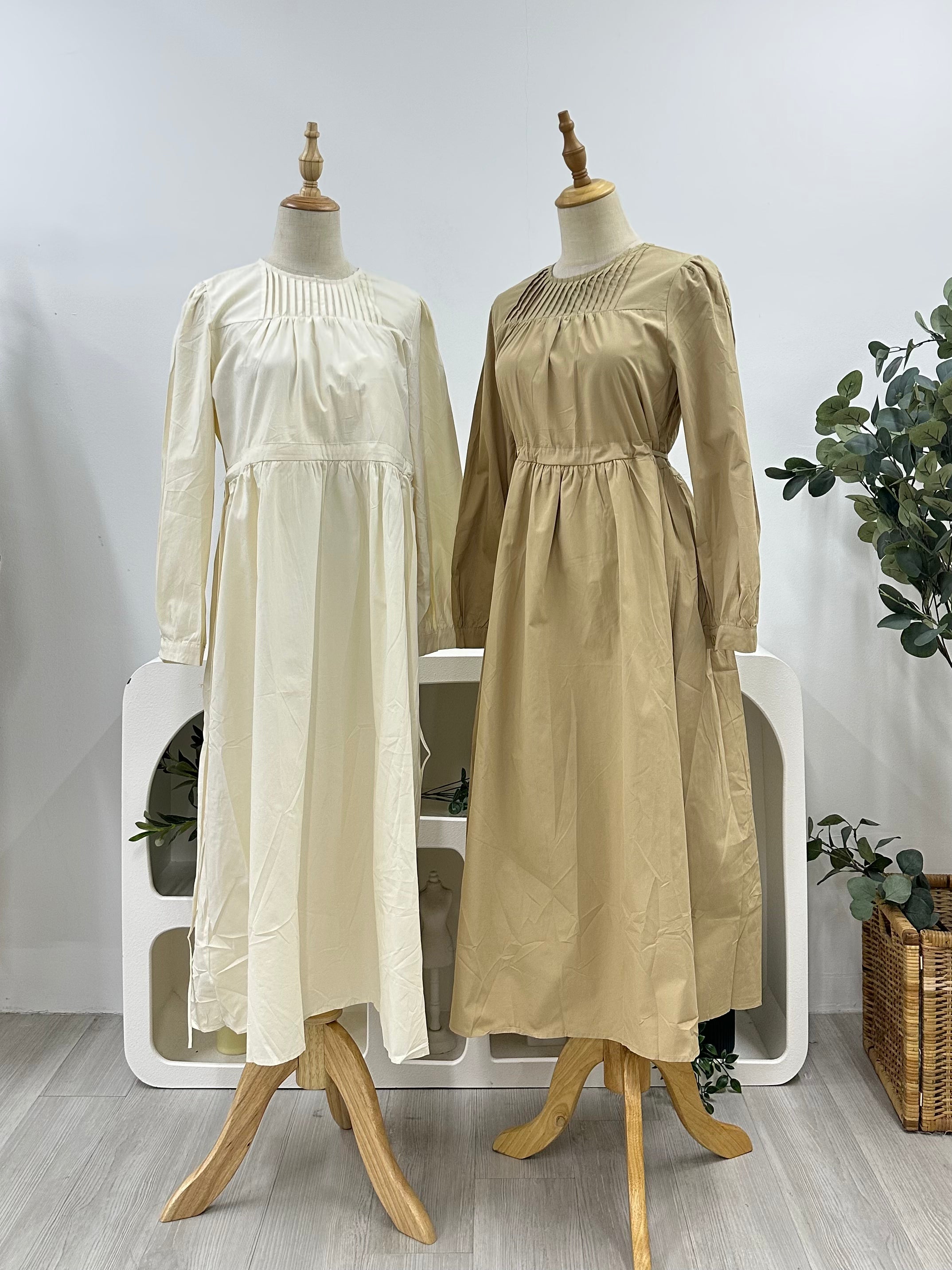 Emily Cotton Midi Casual Dress