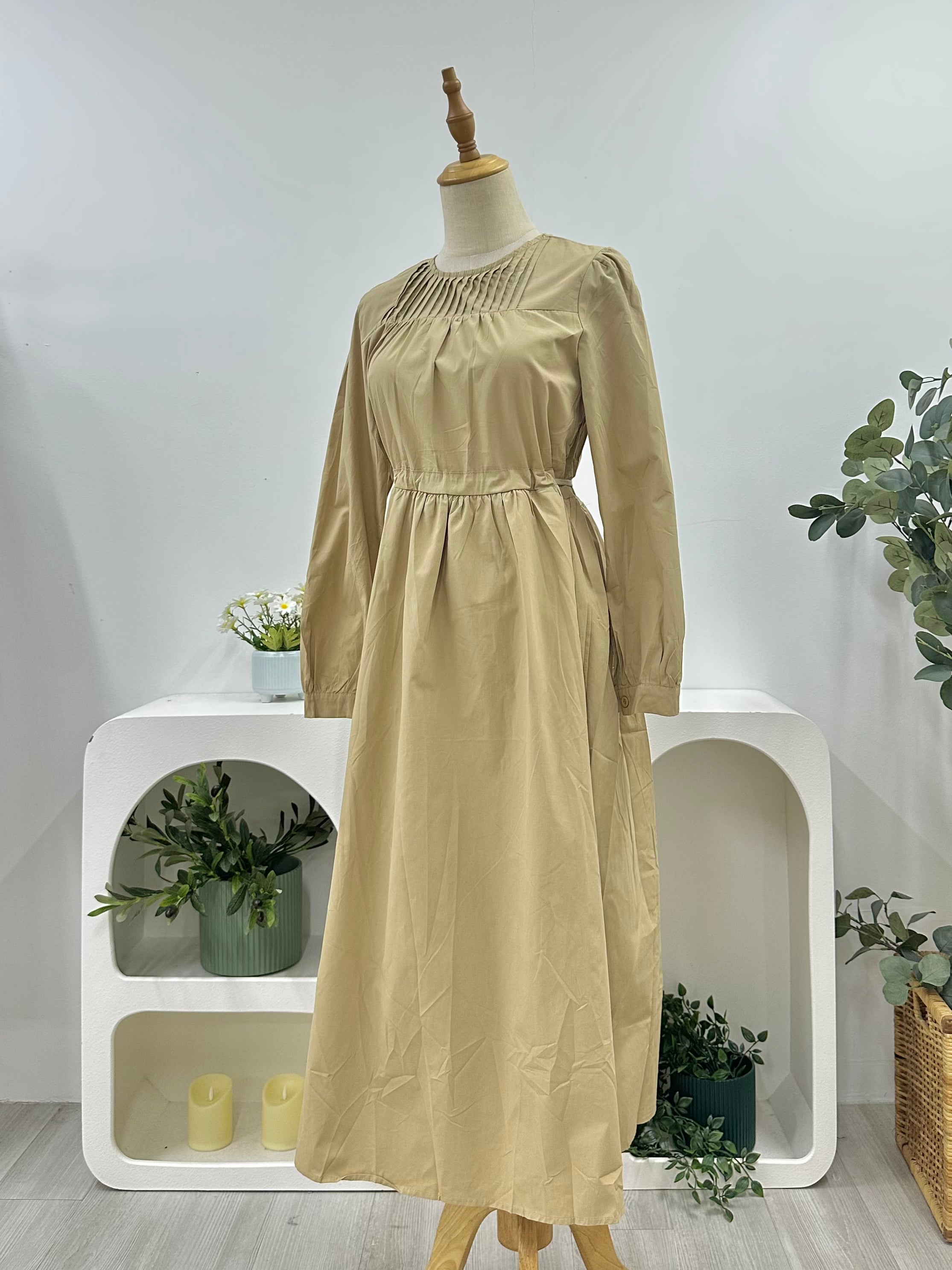 Emily Cotton Midi Casual Dress