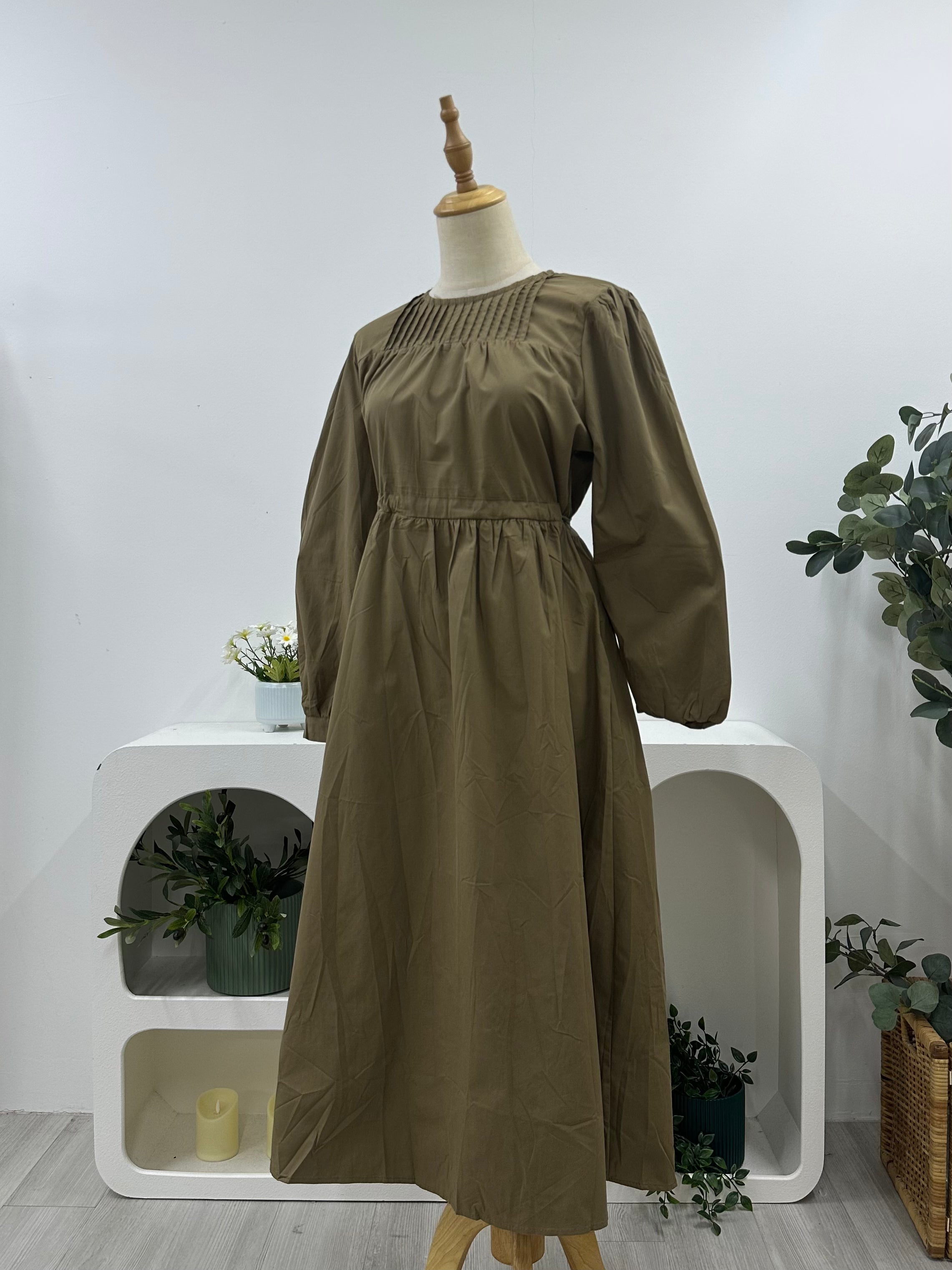 Emily Cotton Midi Casual Dress