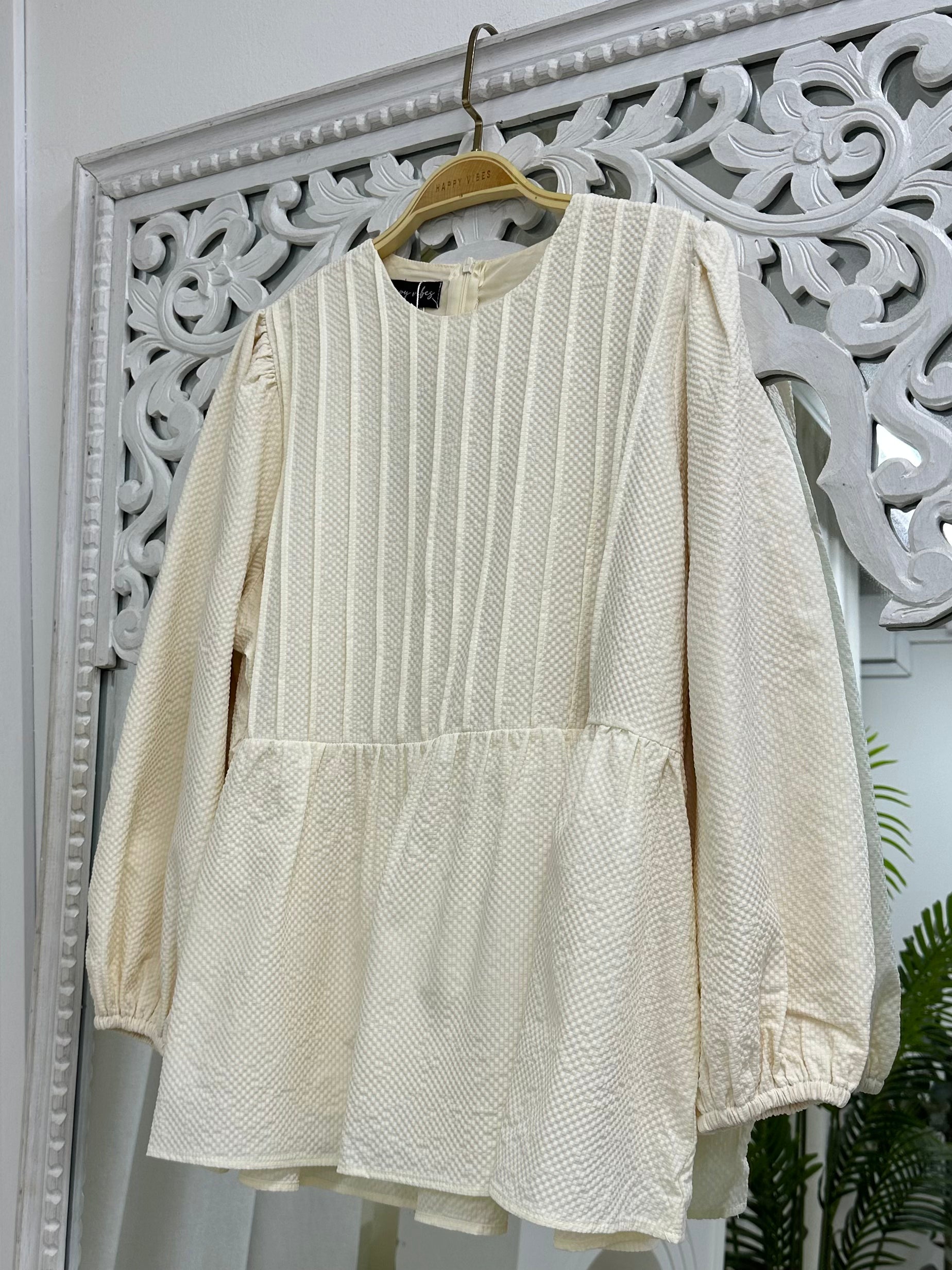 Doll Pleats Peplum Top