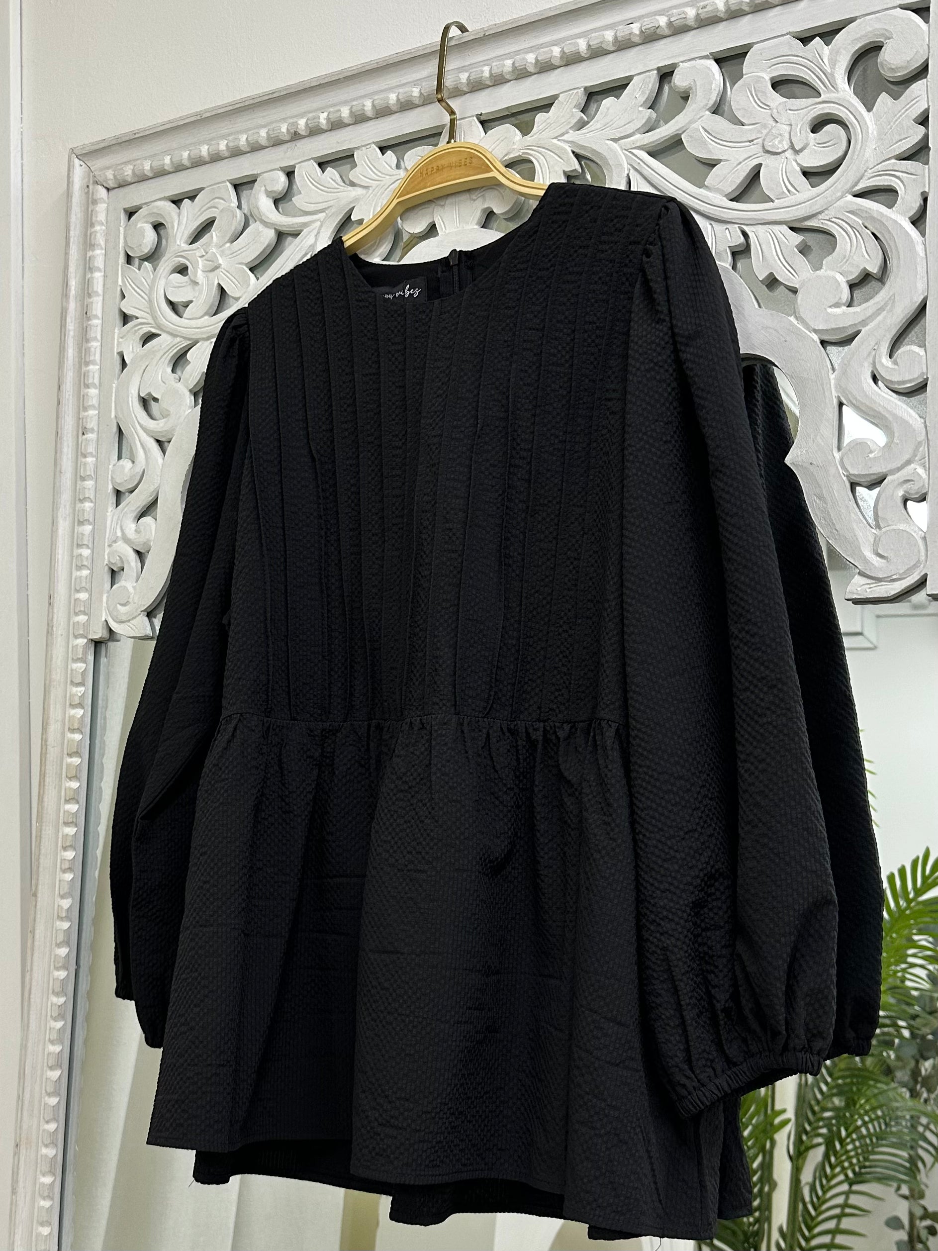 Doll Pleats Peplum Top