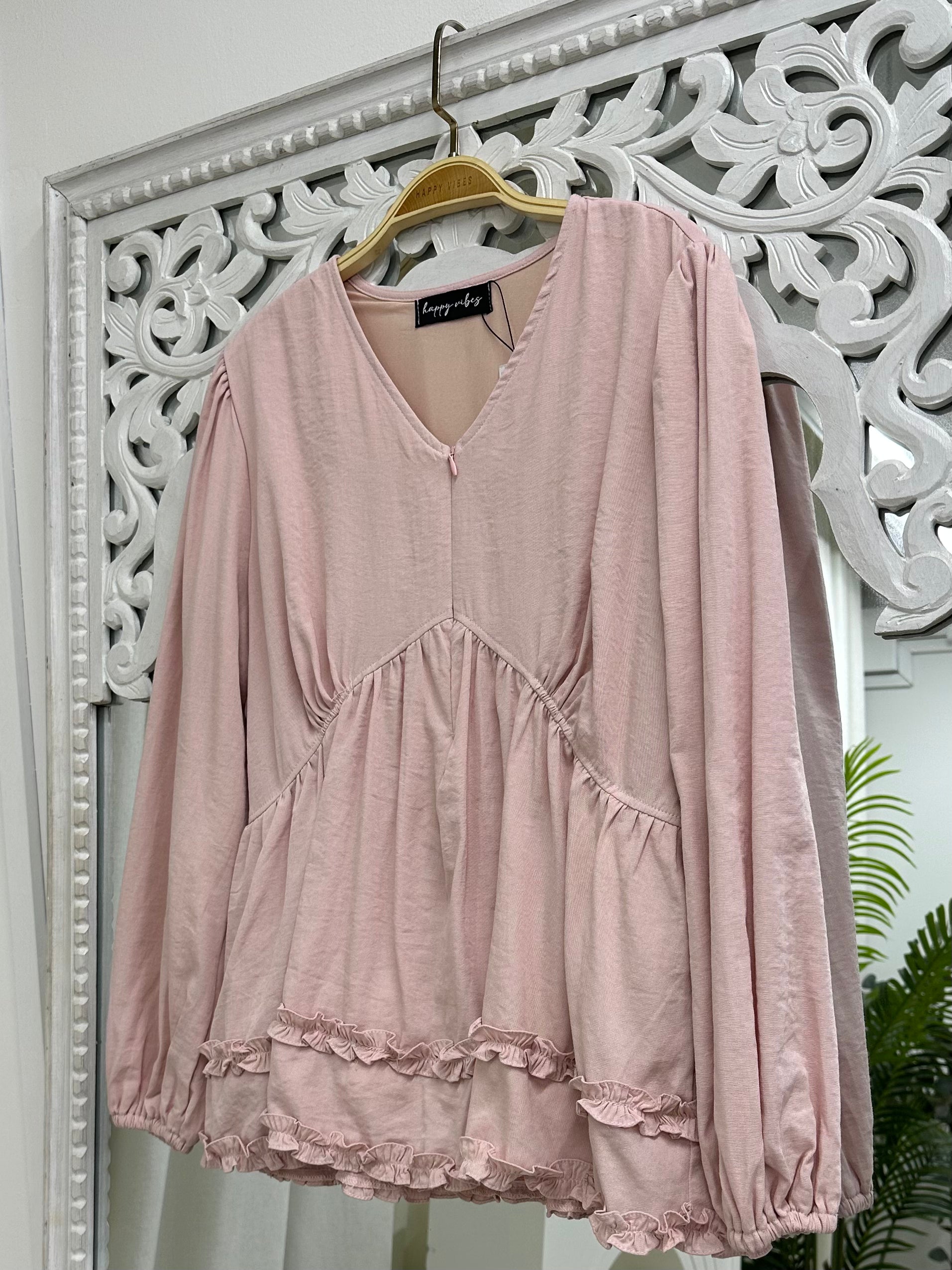 Sunday Ruffles Top Hv Label