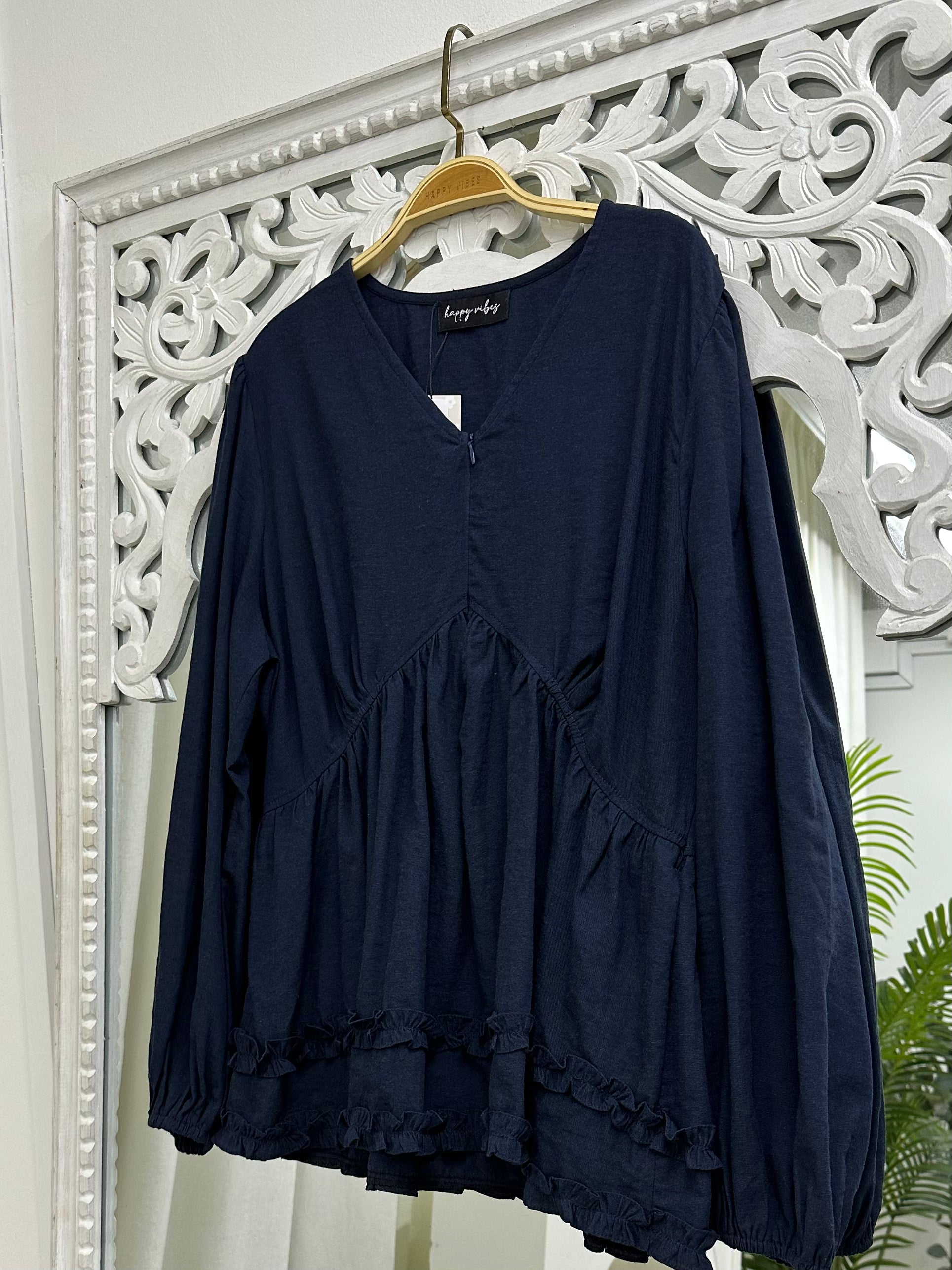 Sunday Ruffles Top Hv Label