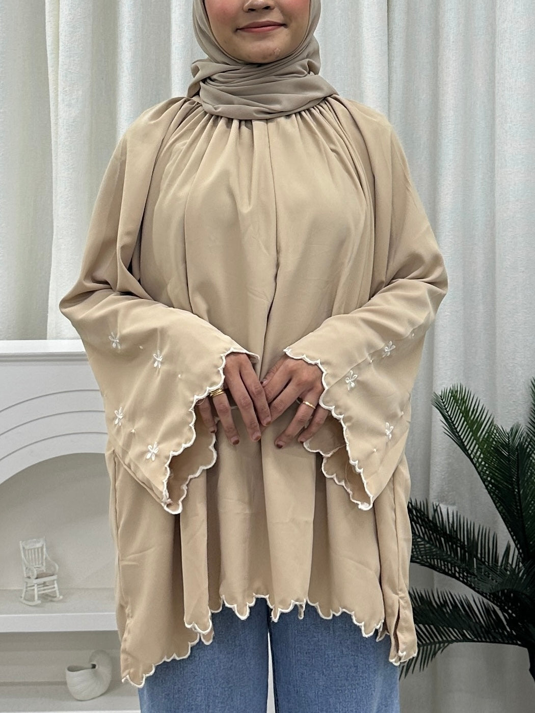 Flower Petal Flowy Oversized Top