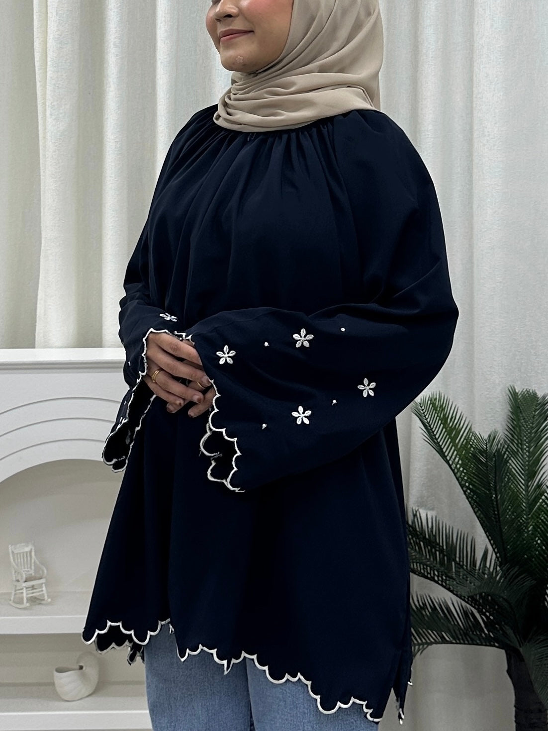 Flower Petal Flowy Oversized Top
