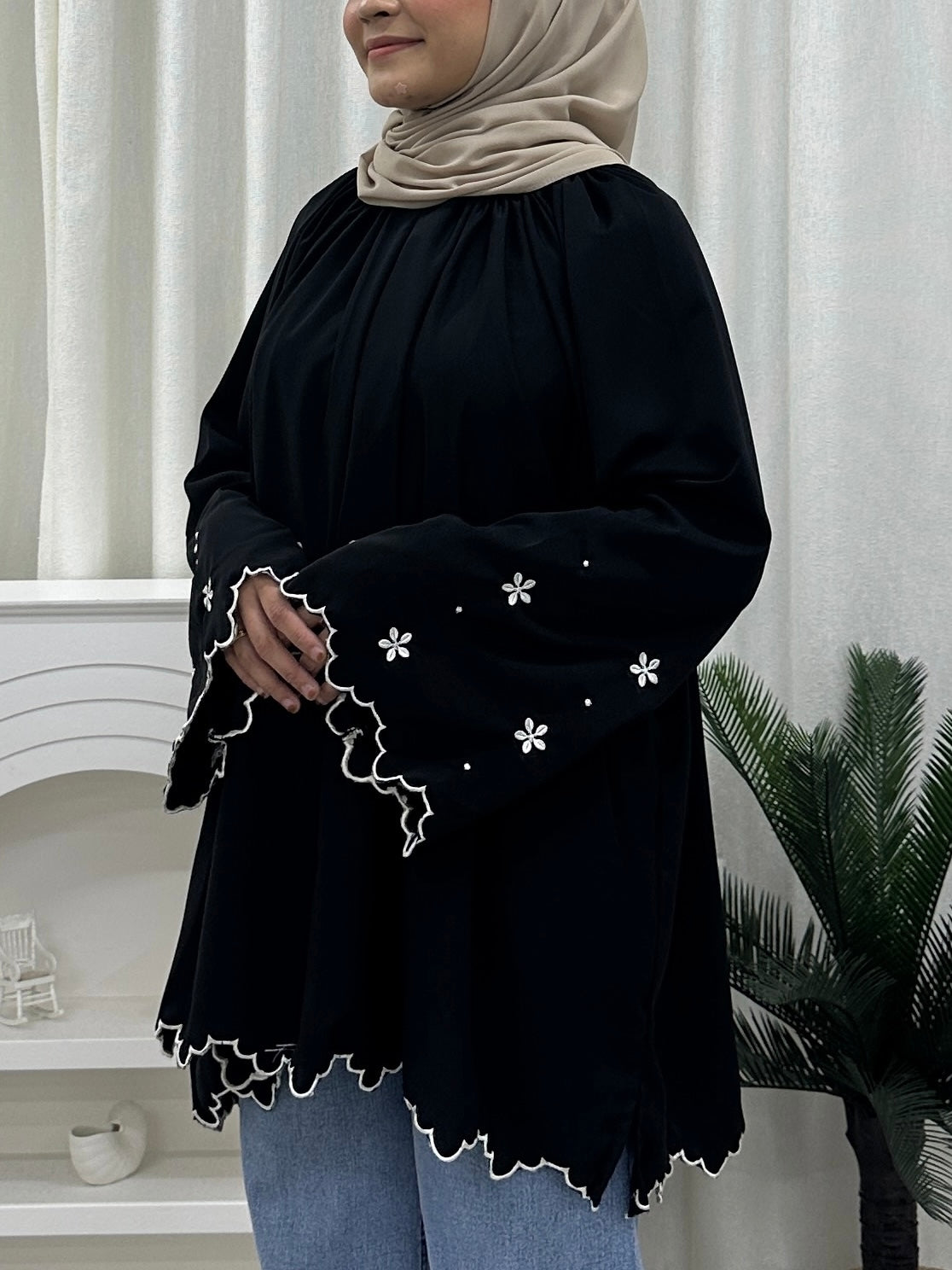 Flower Petal Flowy Oversized Top