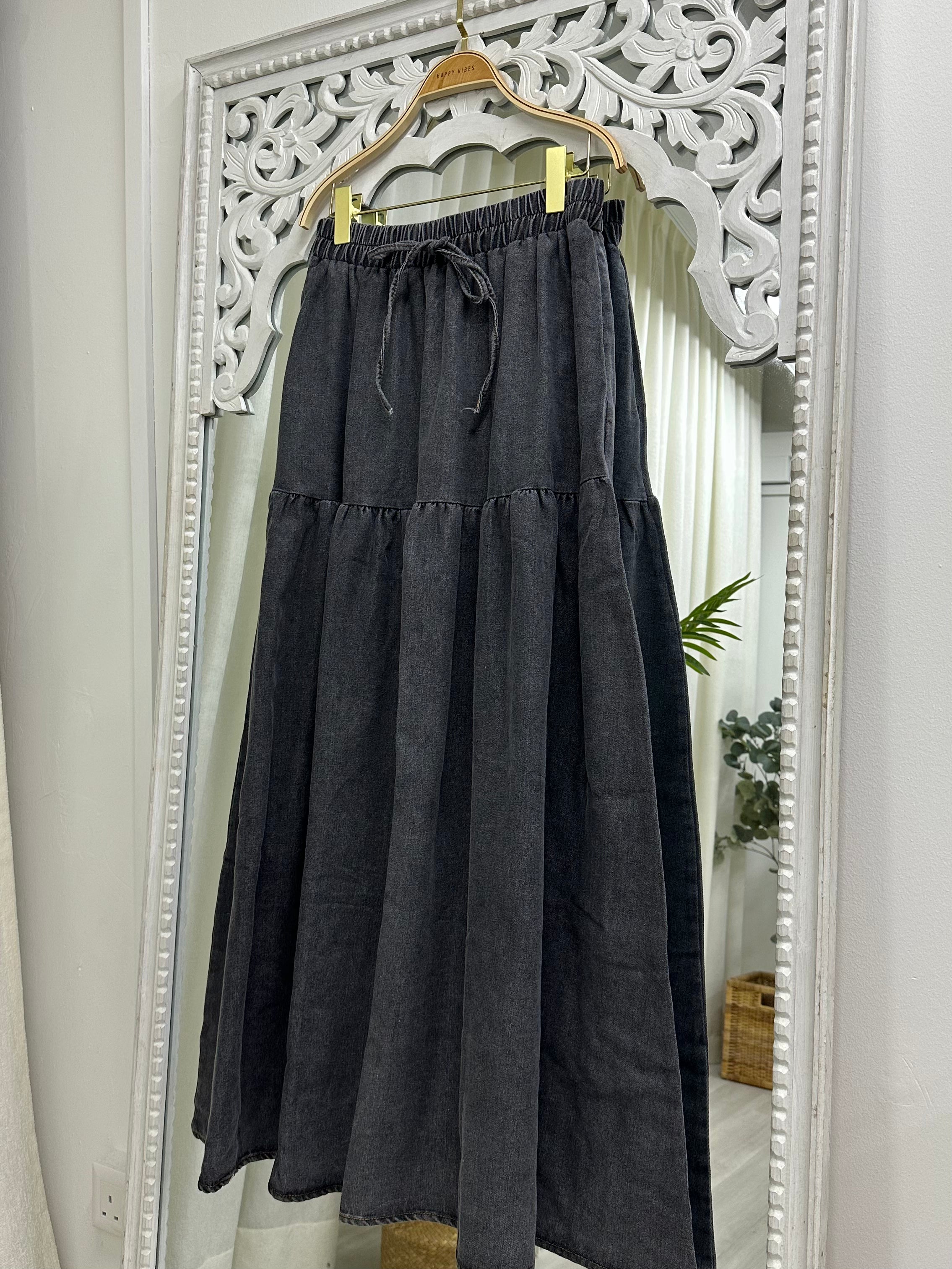 Talia Drawstring Robe Talia Drawstring Flare Skirt – Happy Vibes