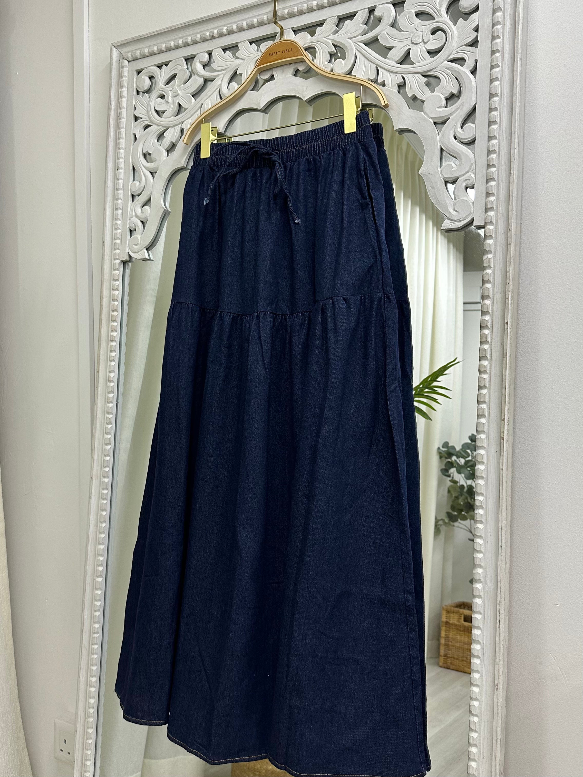 Talia Drawstring Flare Skirt