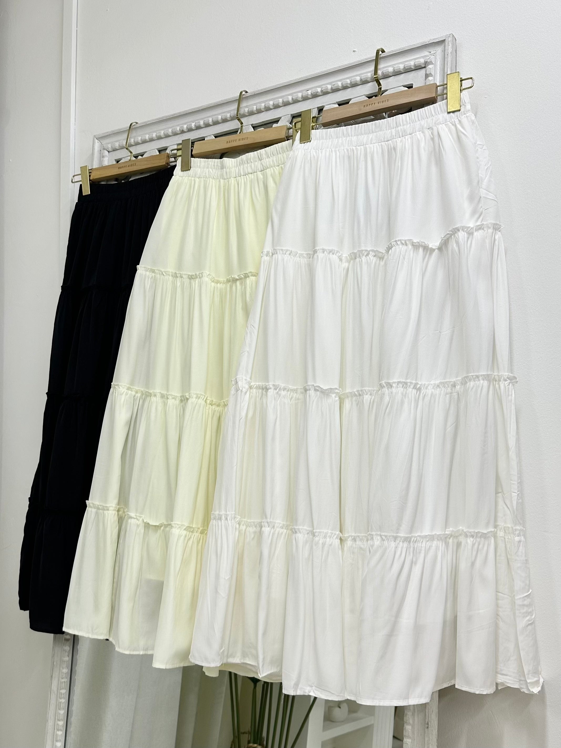 A-line Ruffled Tier Skirt
