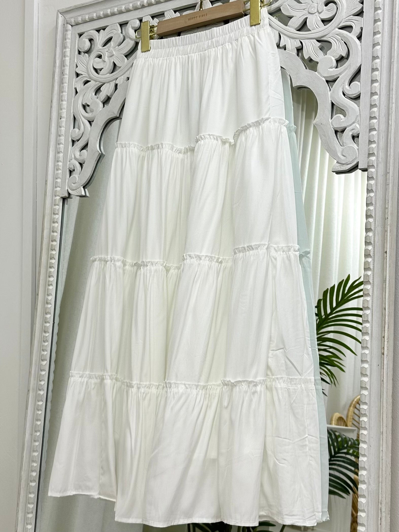 A-line Ruffled Tier Skirt