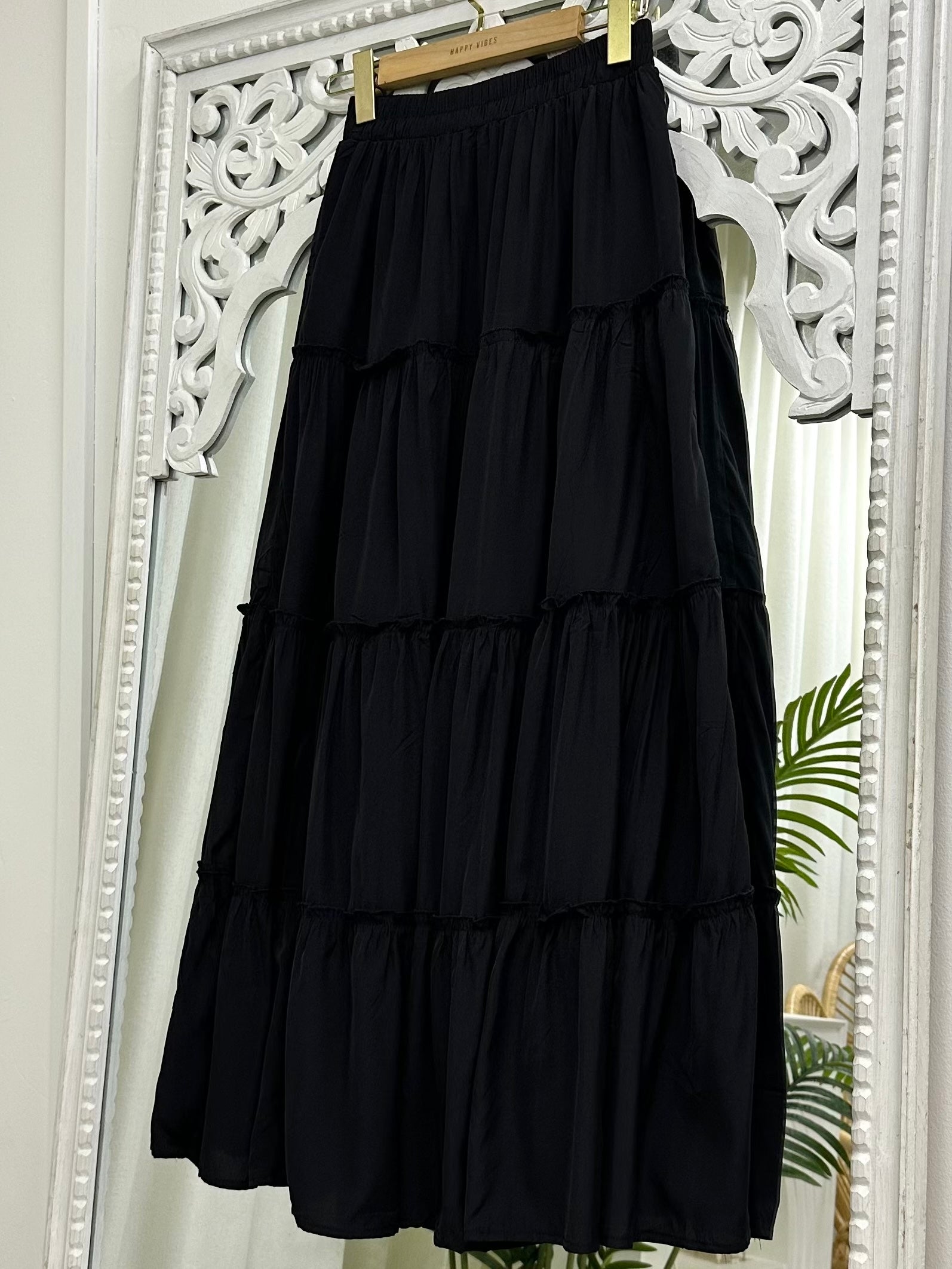 A-line Ruffled Tier Skirt