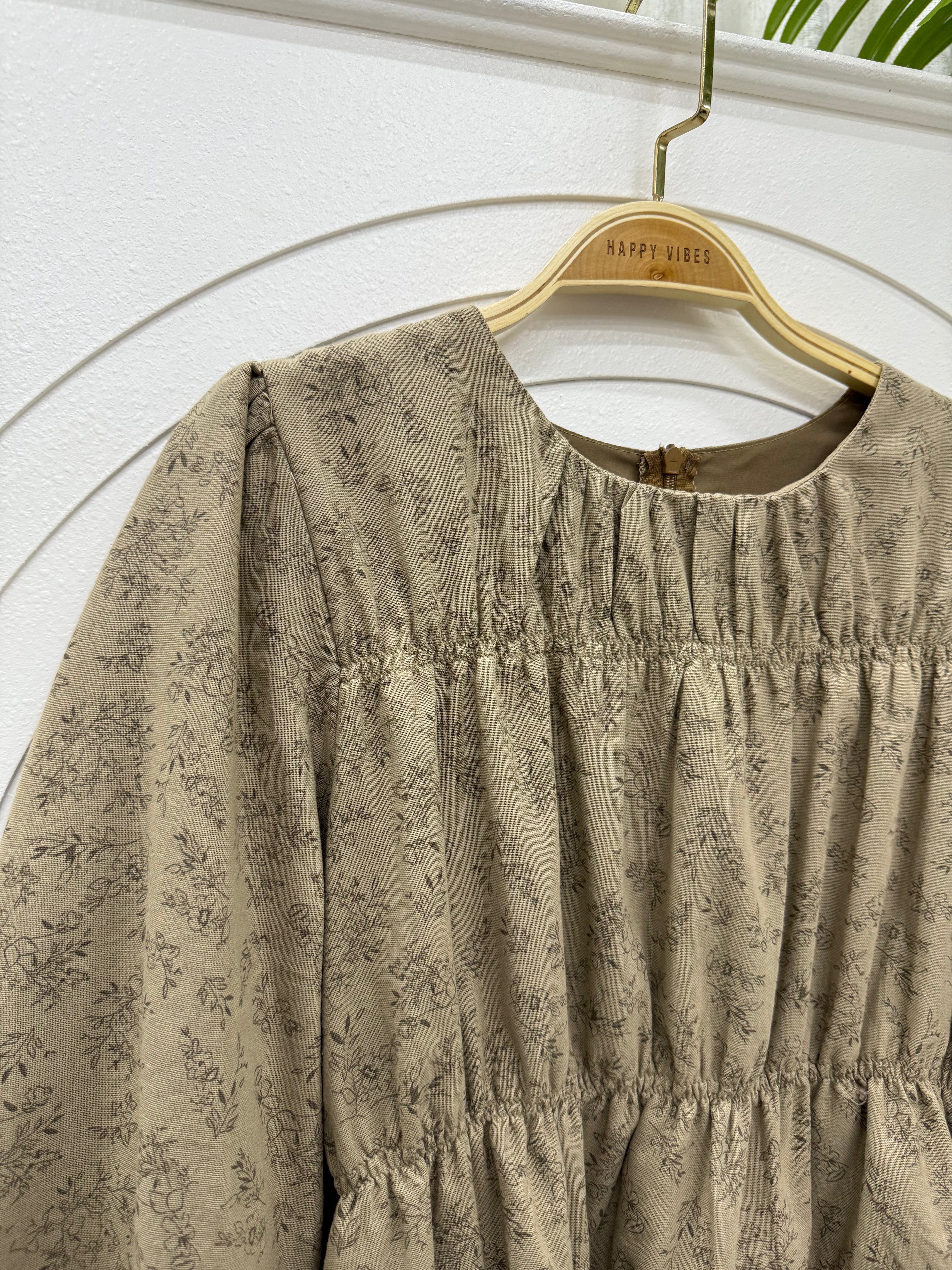 Freya Printed Ruched Top