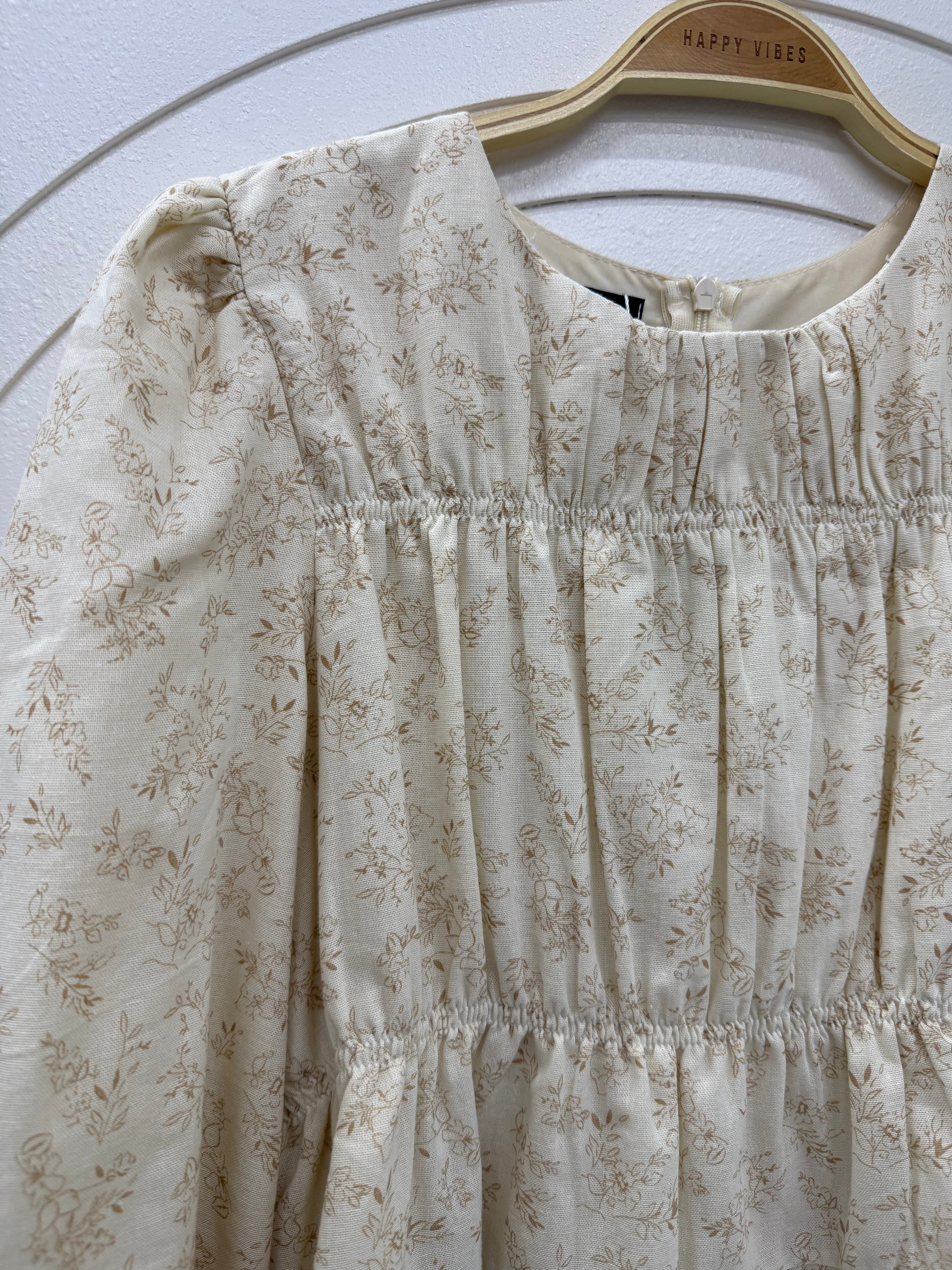 Freya Printed Ruched Top