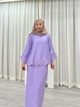 Load image into Gallery viewer, Luna Pastel Embroided Kurung Set
