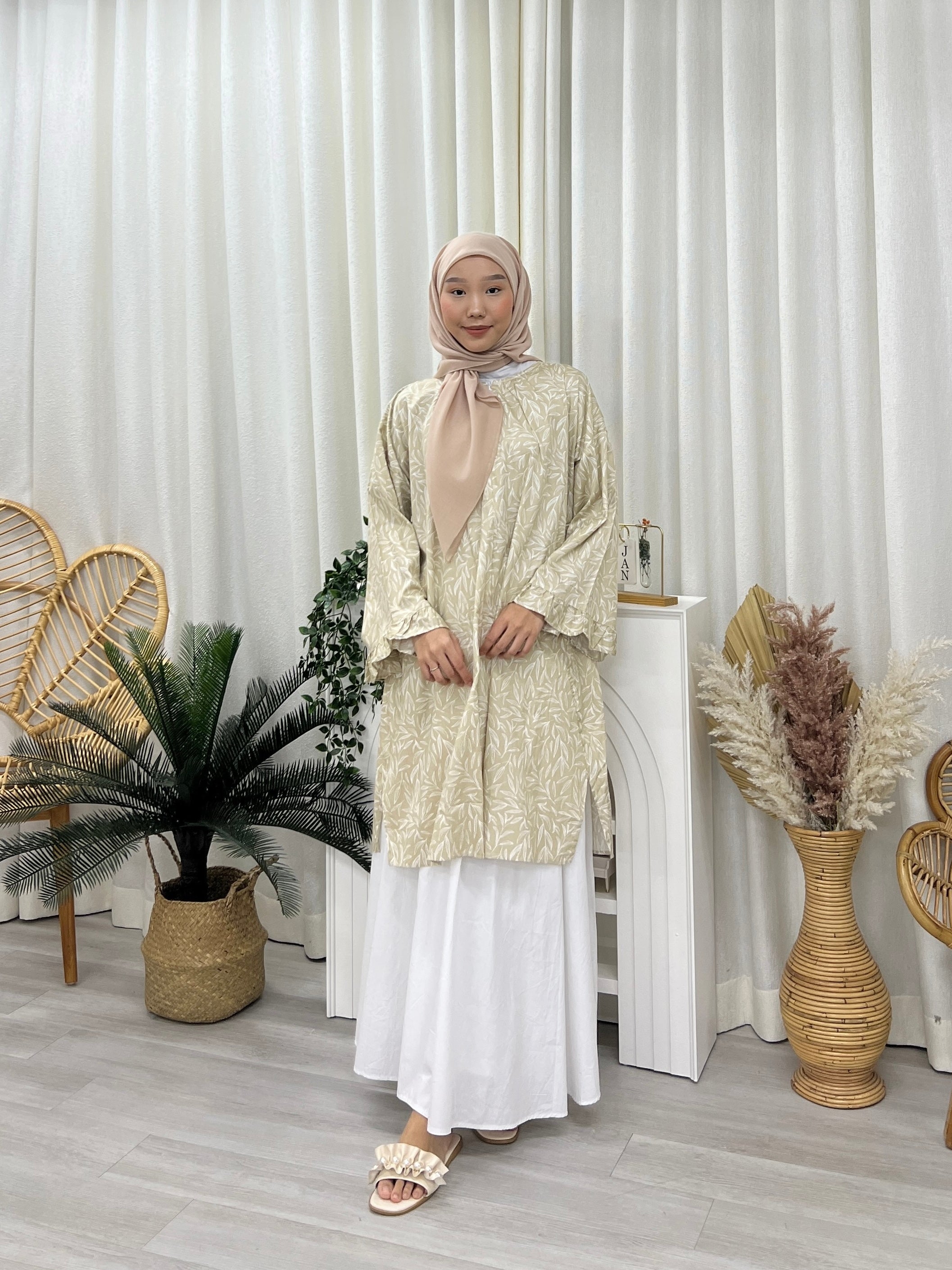 Butterfly Sleeves Oversized Tunic - Sketch