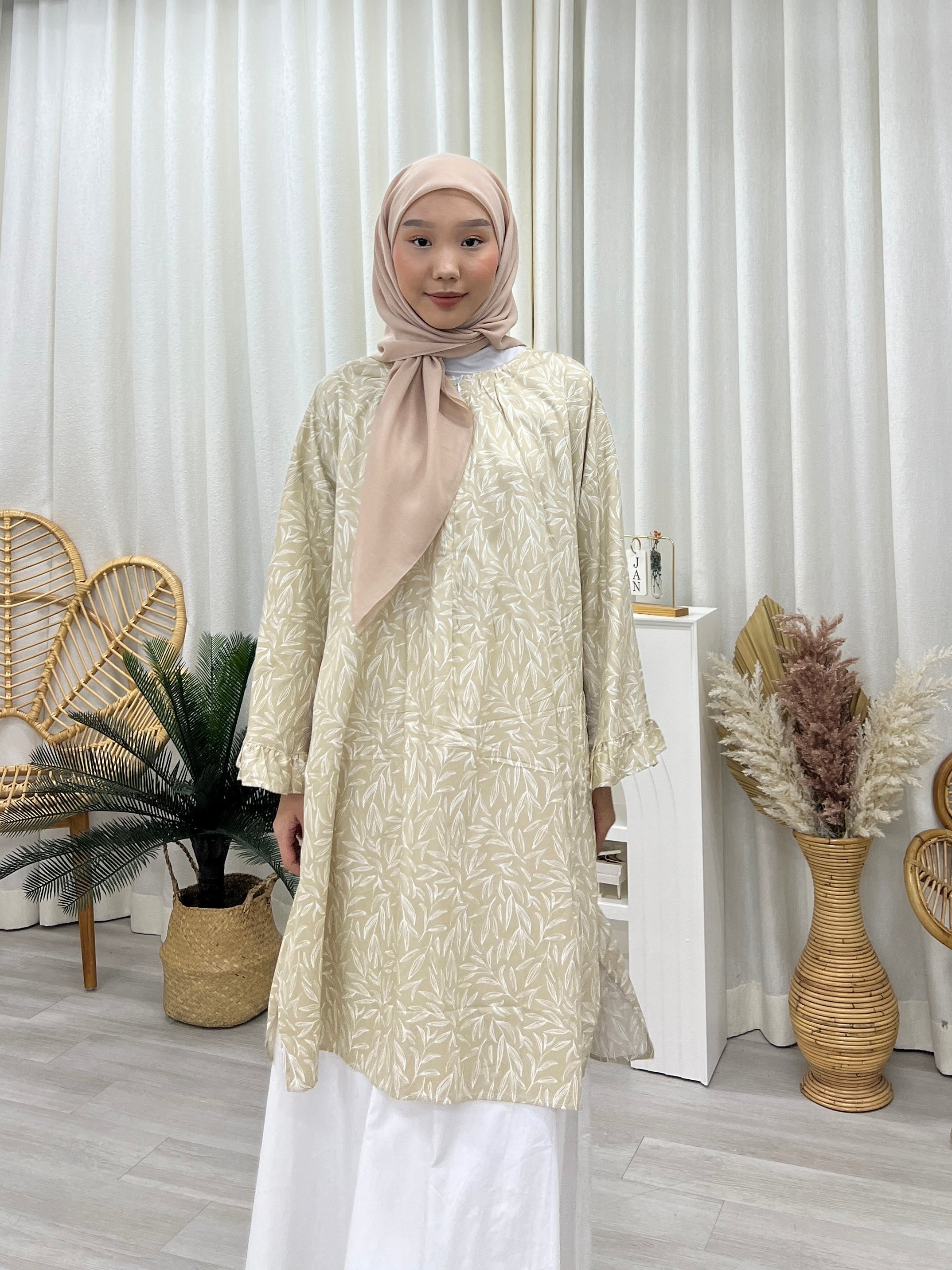 Butterfly Sleeves Oversized Tunic - Sketch