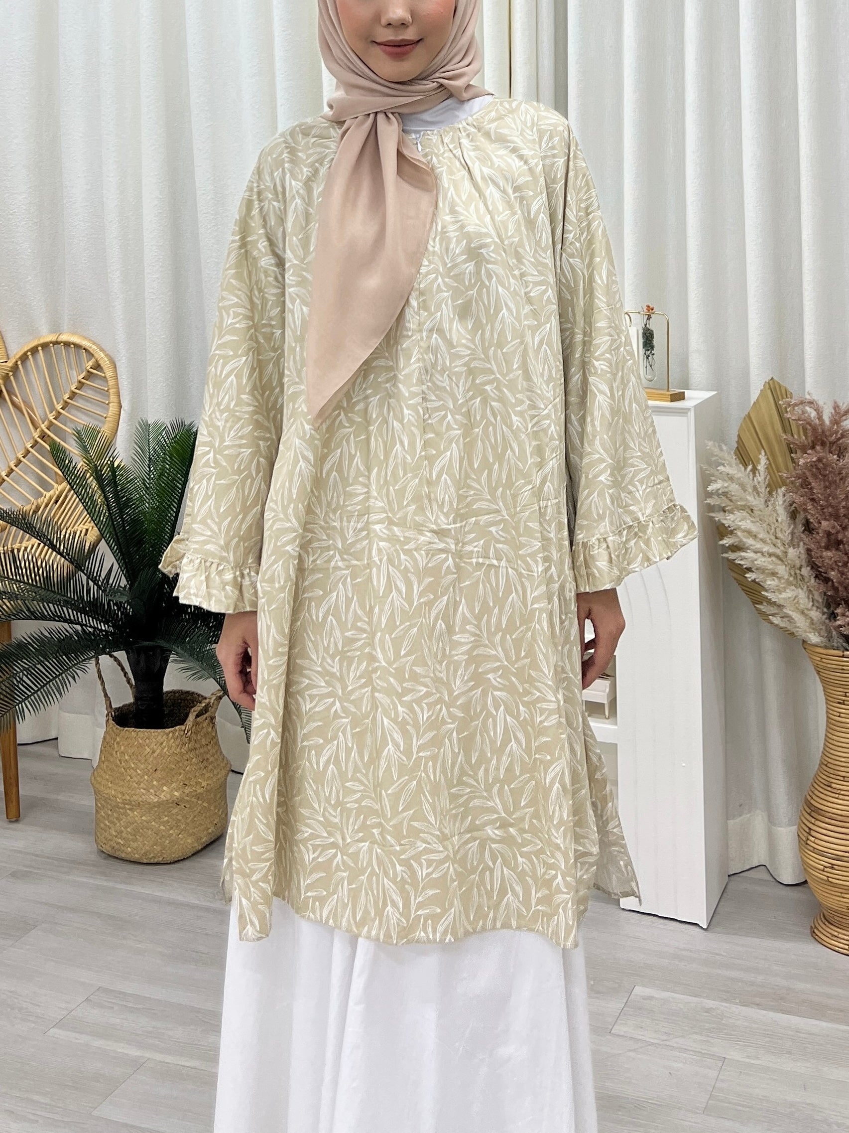 Butterfly Sleeves Oversized Tunic - Sketch