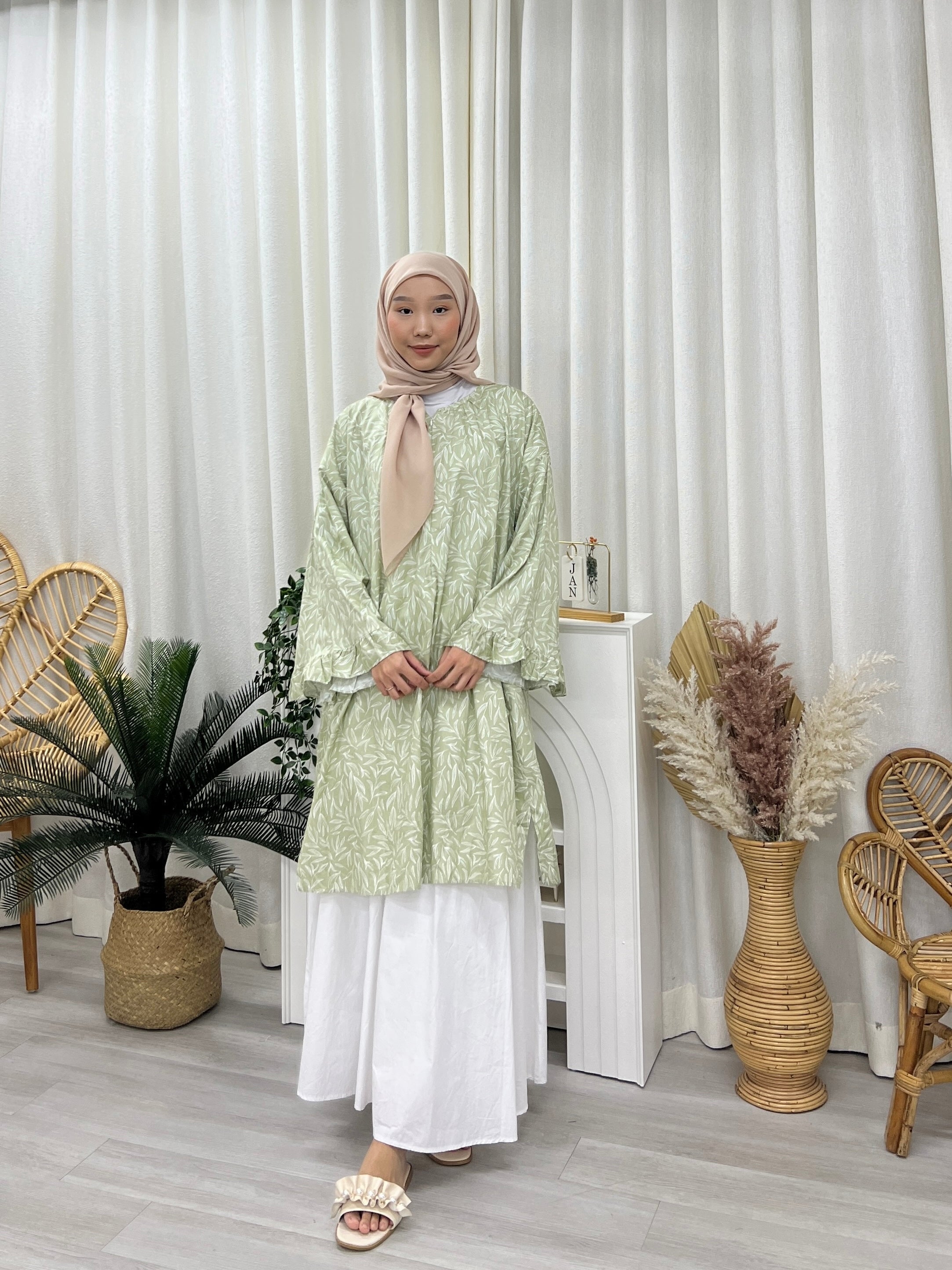 Butterfly Sleeves Oversized Tunic - Sketch