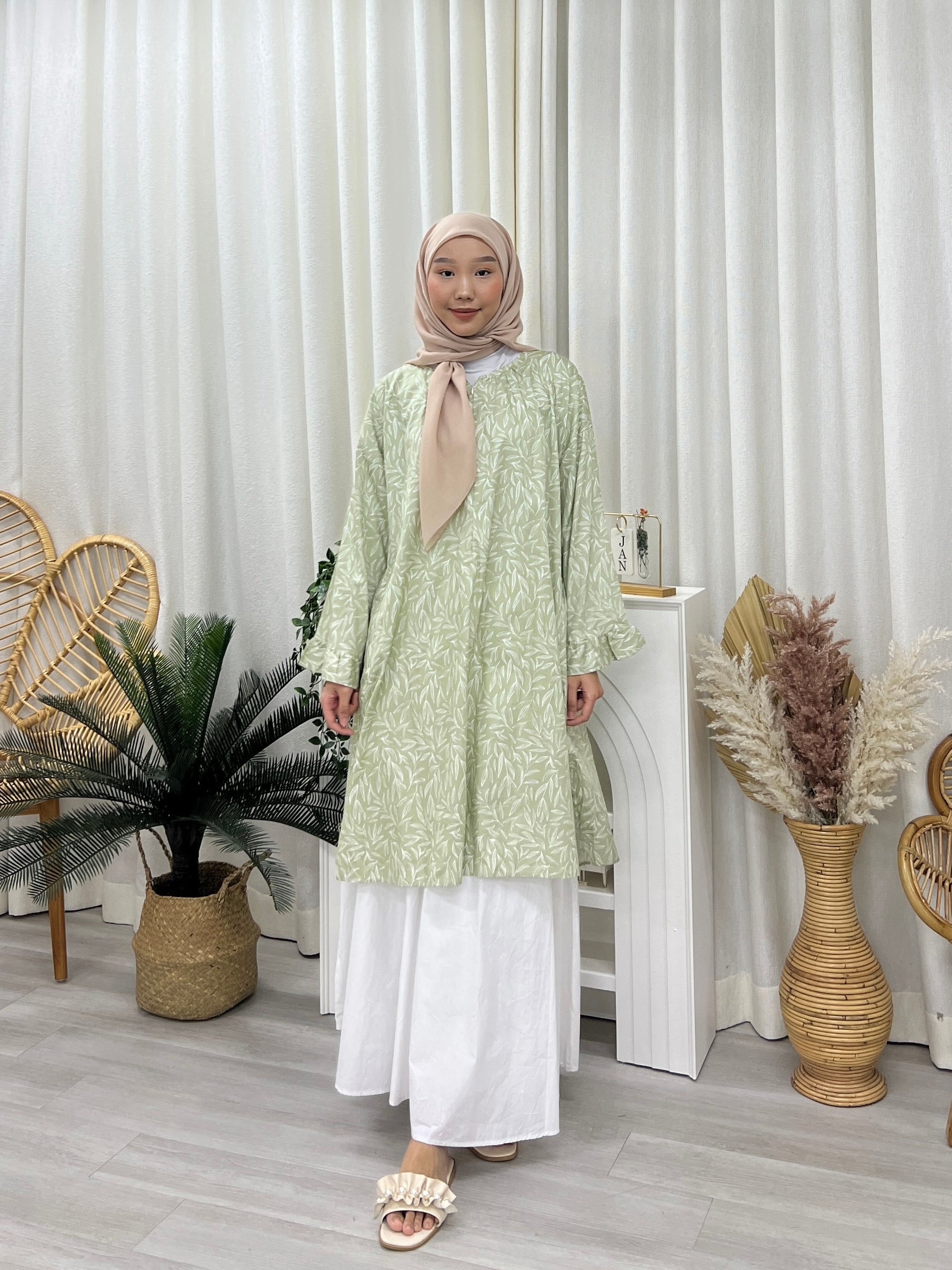 Butterfly Sleeves Oversized Tunic - Sketch