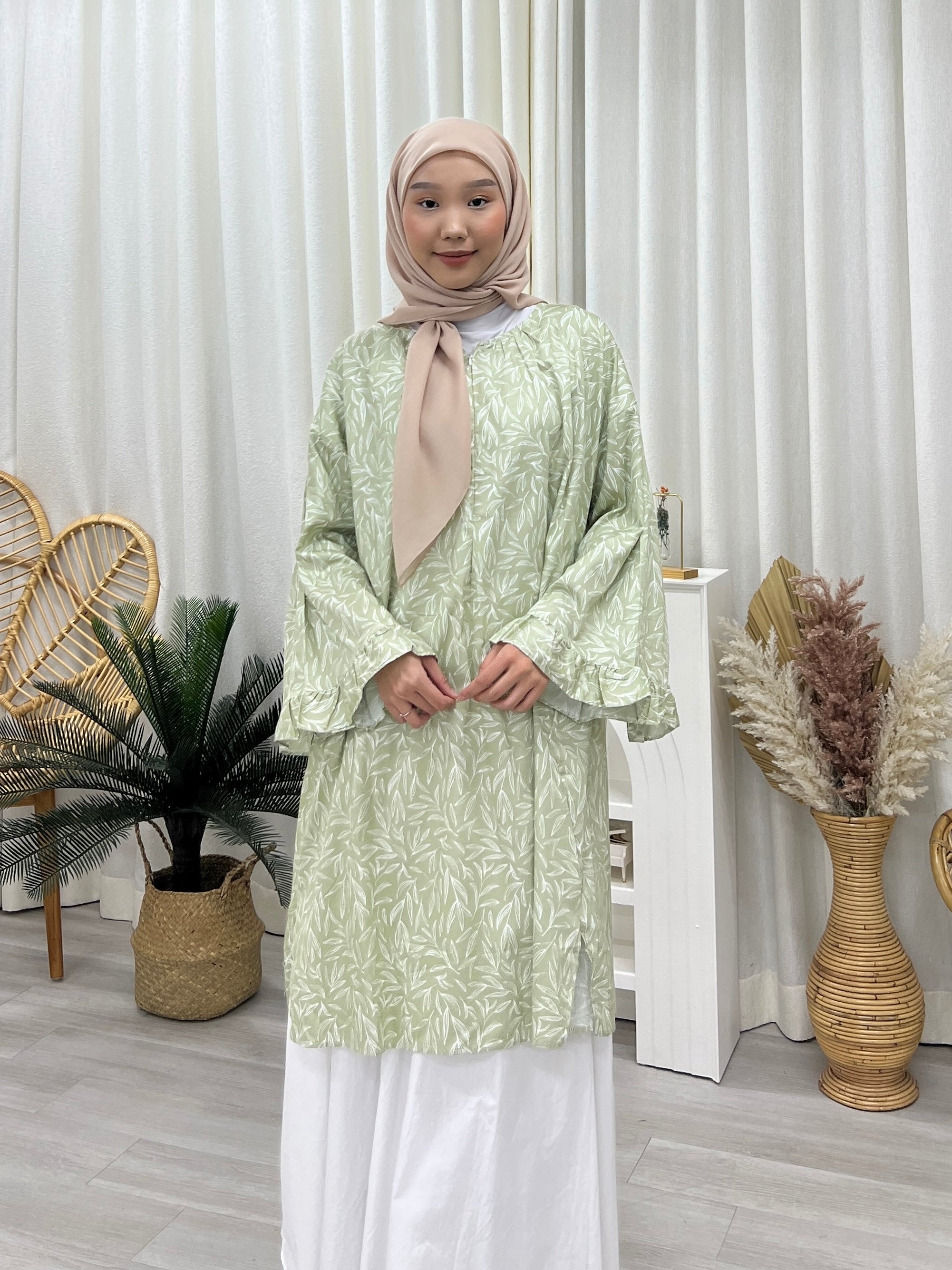 Butterfly Sleeves Oversized Tunic - Sketch