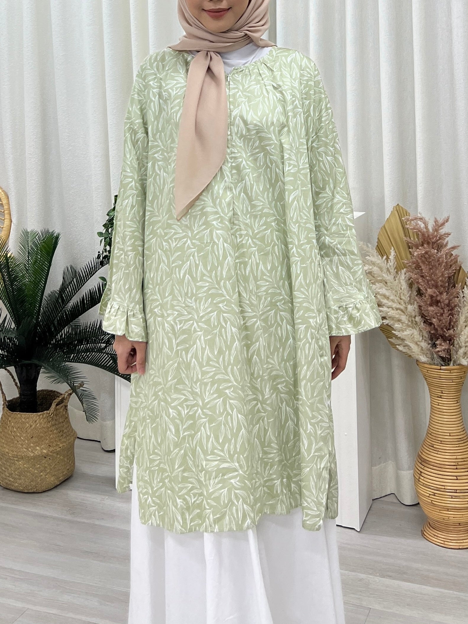 Butterfly Sleeves Oversized Tunic - Sketch