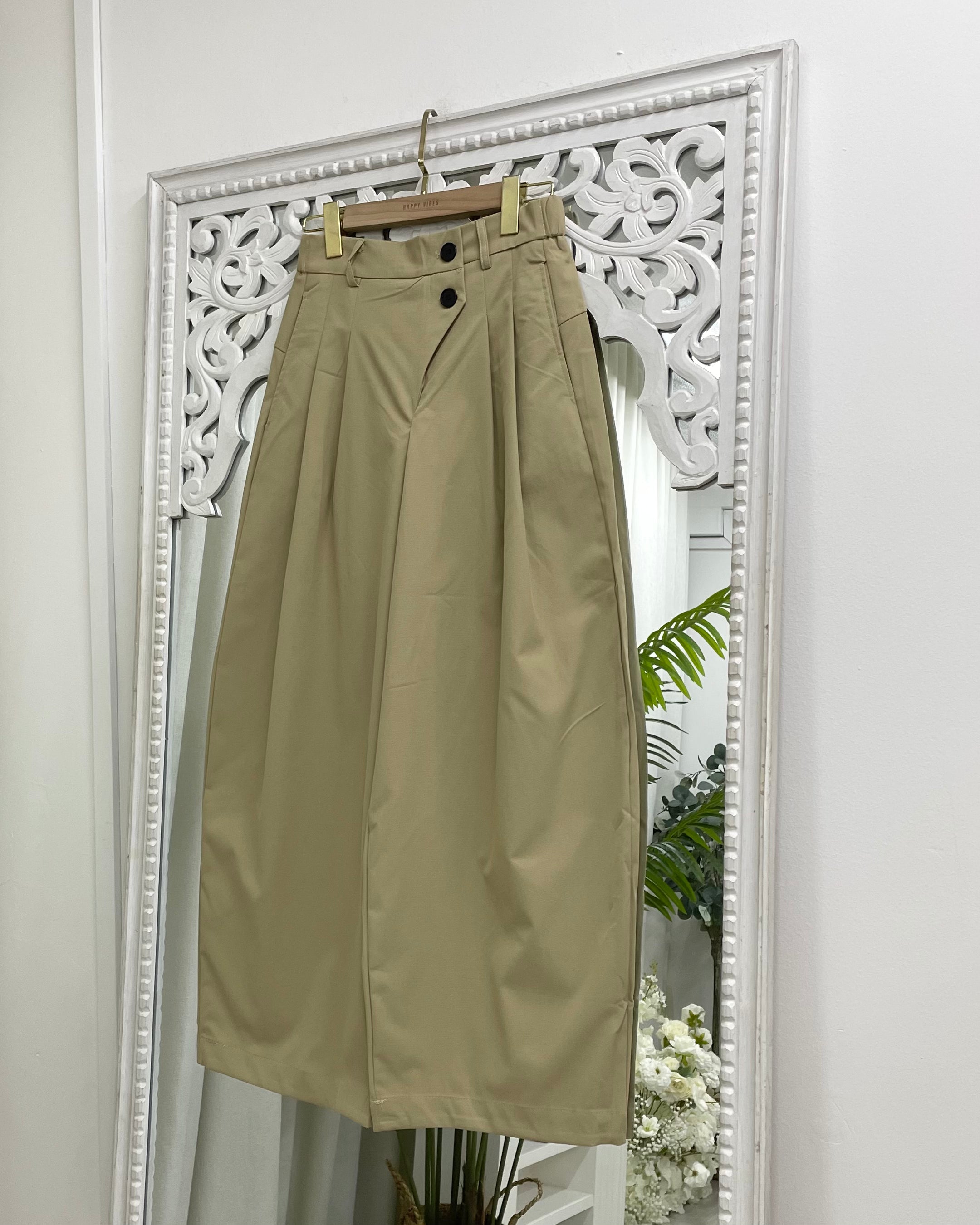 Soft Asymmetrical Barrel Pants