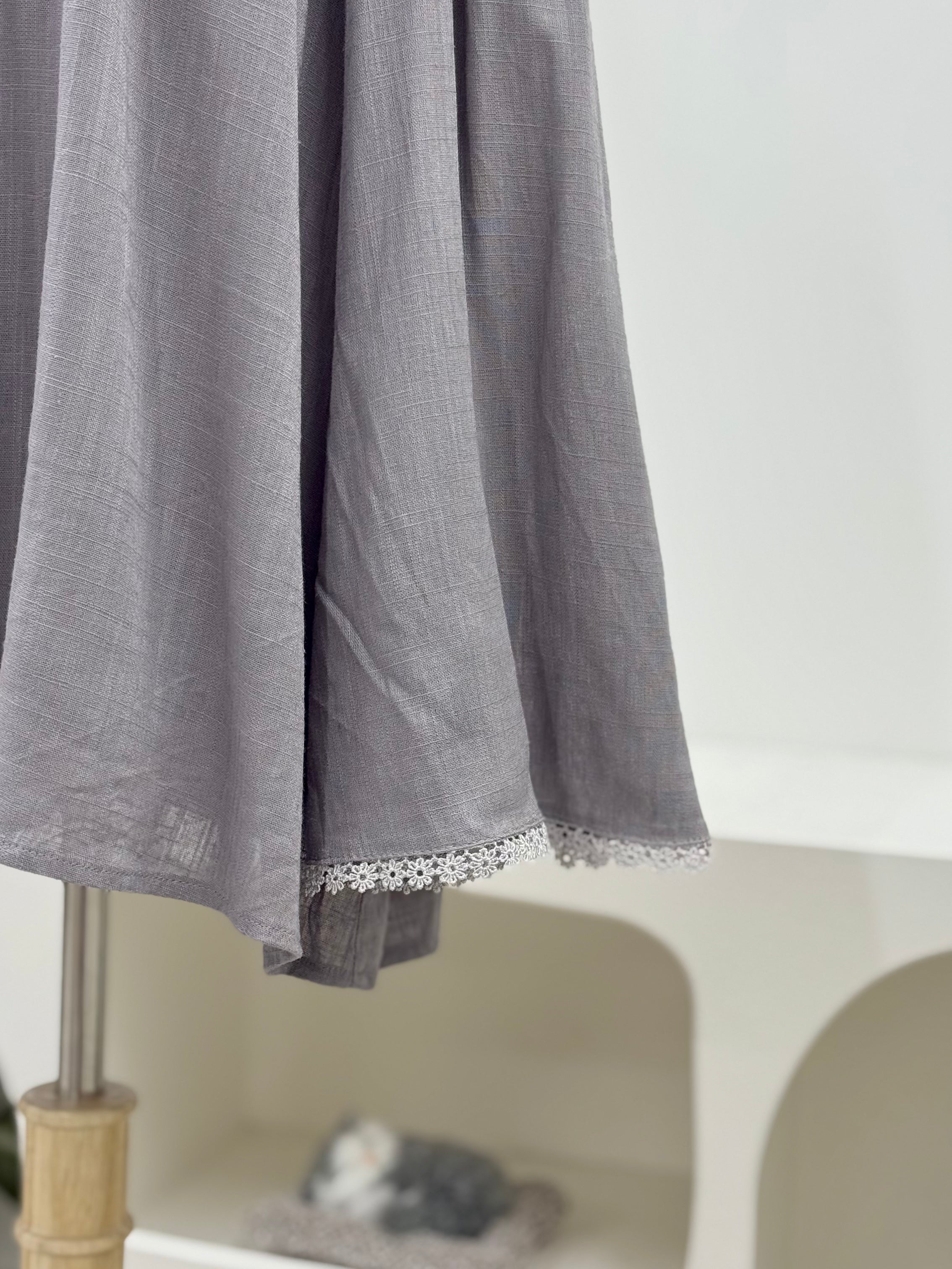 Zora Linen Lace Top HV Label