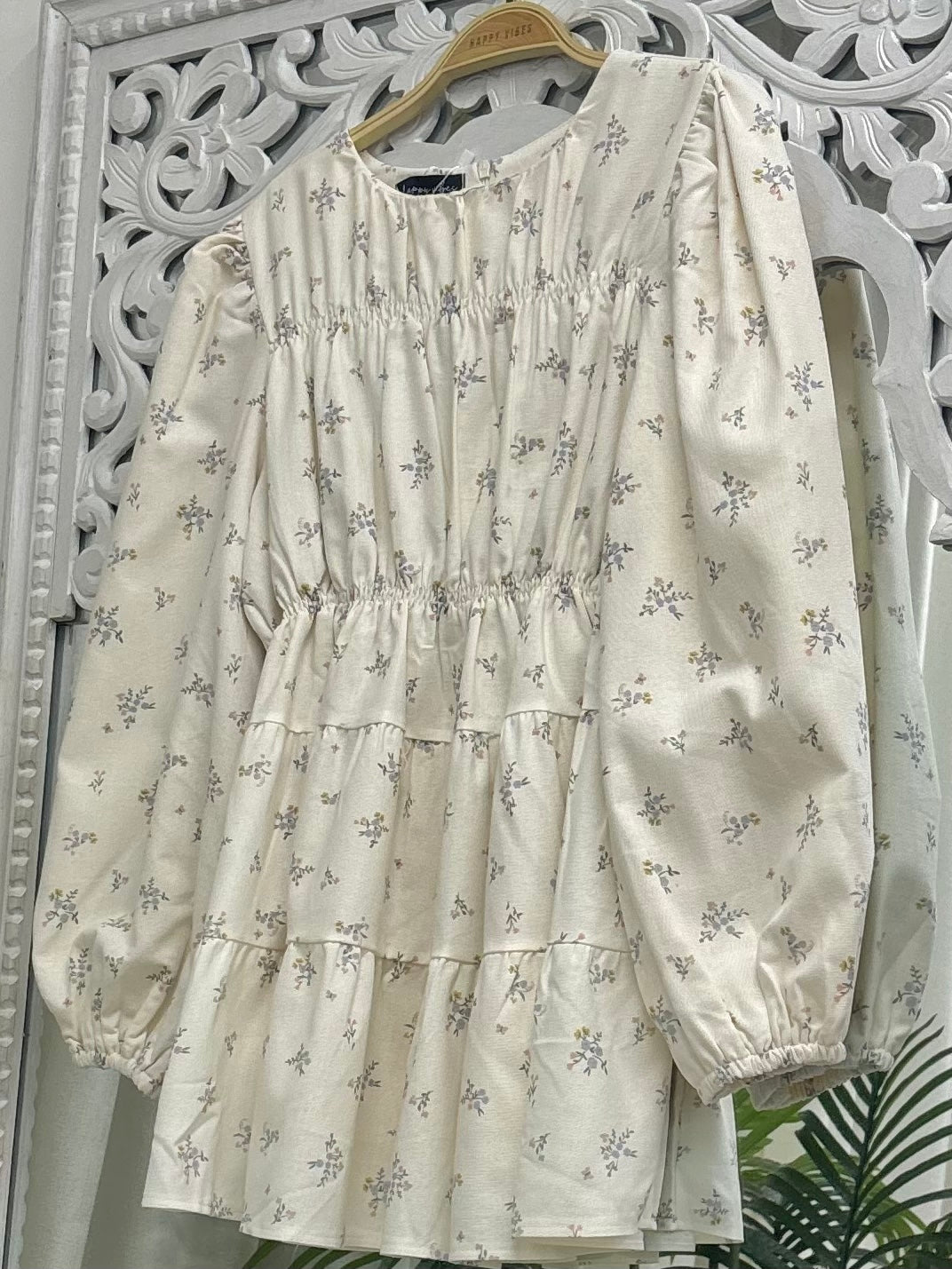 Freya Printed Ruched Top