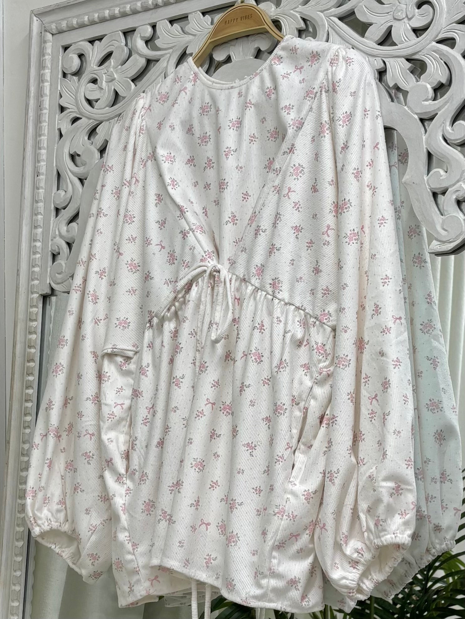 Faye Linen Tie Blouse HV Label