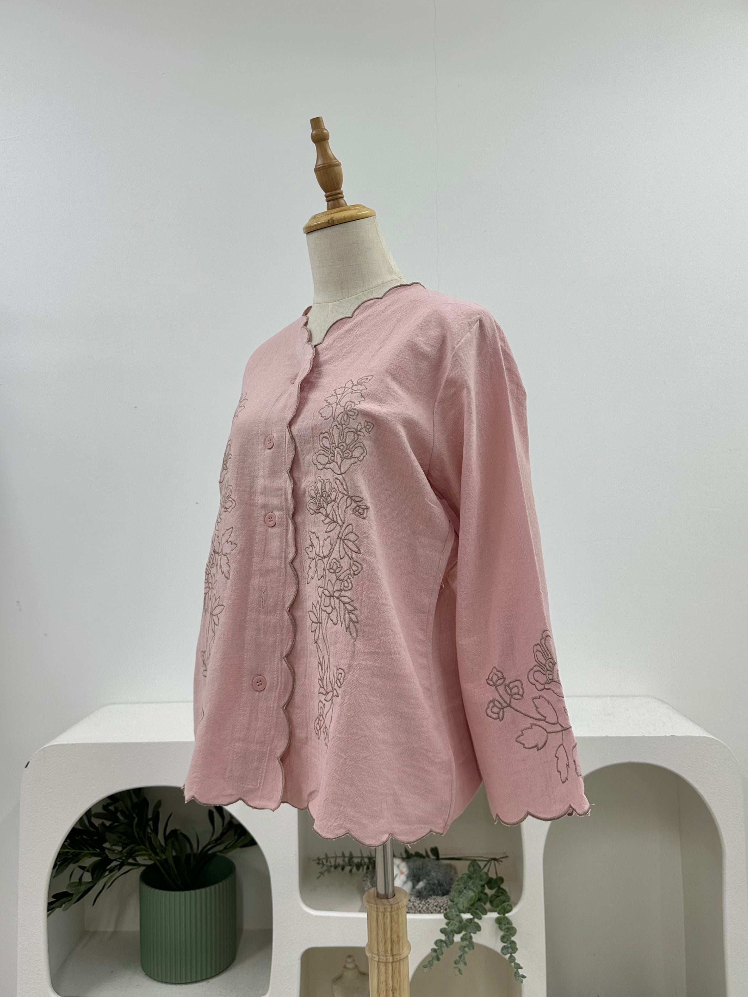 Cotton Sulam Flora Blouse
