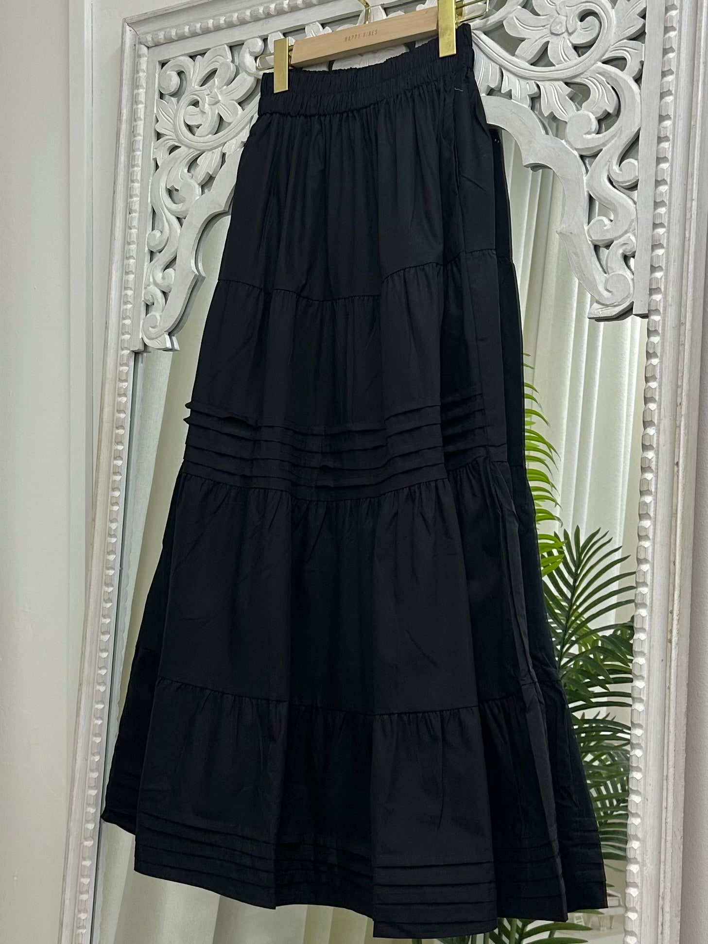Enola Small Pleated Tiered Skirt