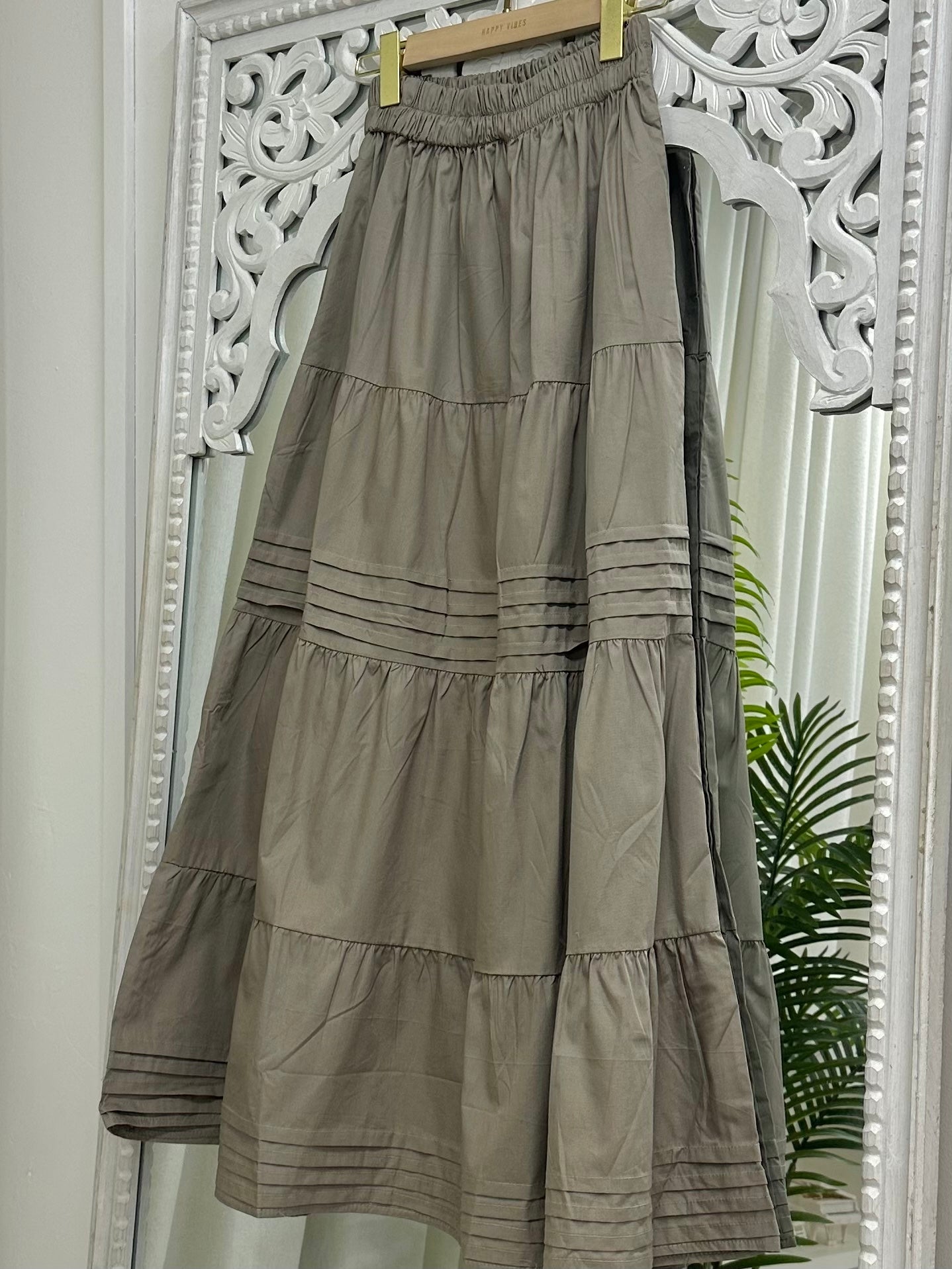 Enola Small Pleated Tiered Skirt