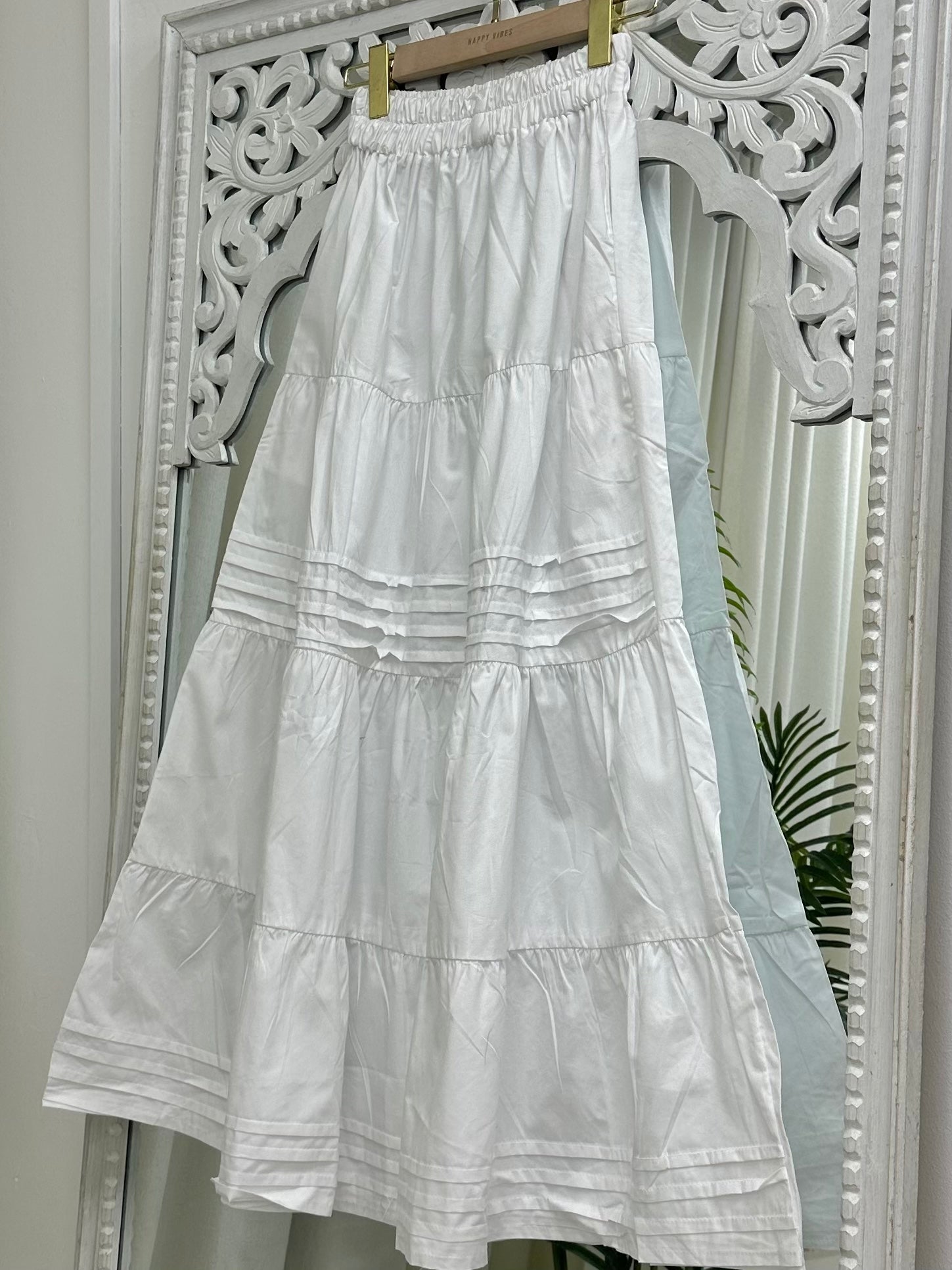 Enola Small Pleated Tiered Skirt