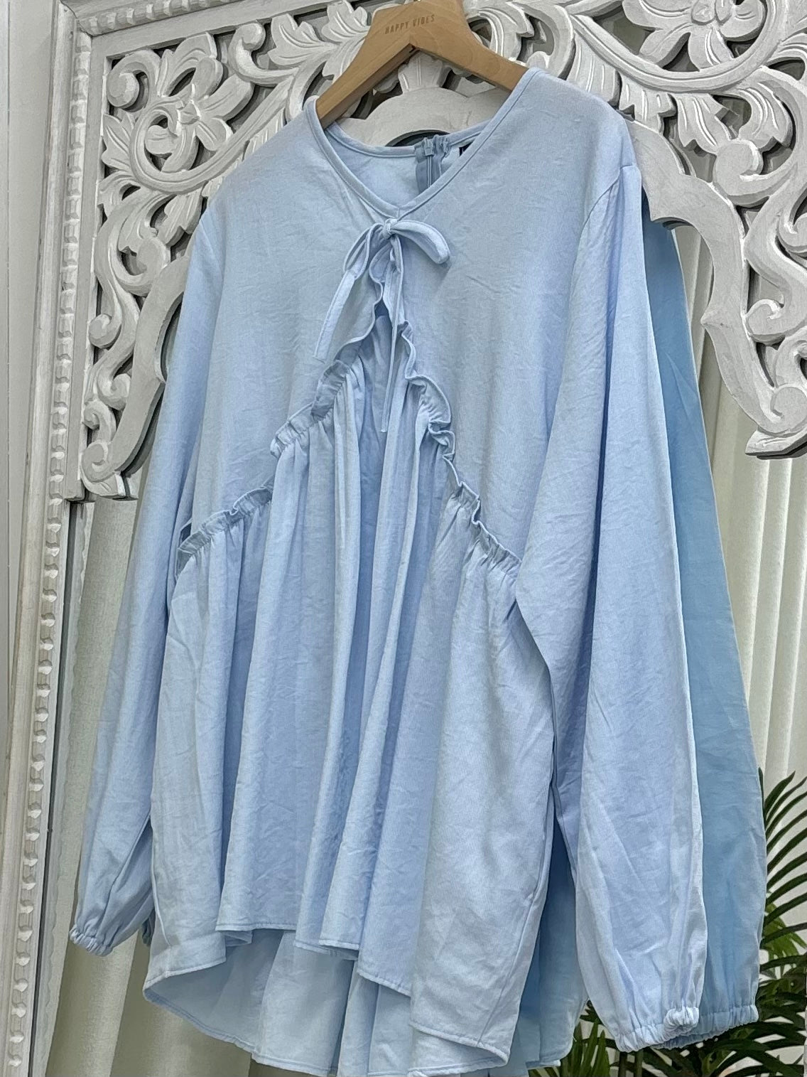 Ruffle Empire Top HV Label