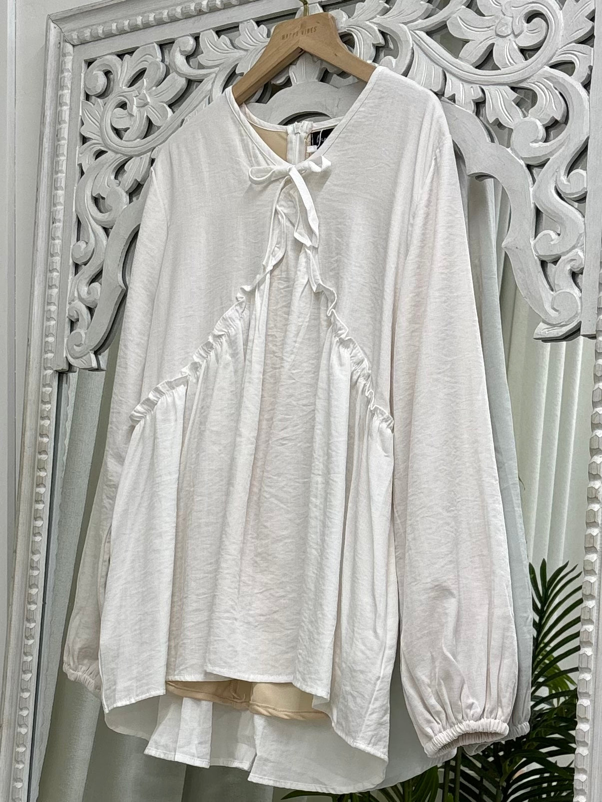 Ruffle Empire Top HV Label