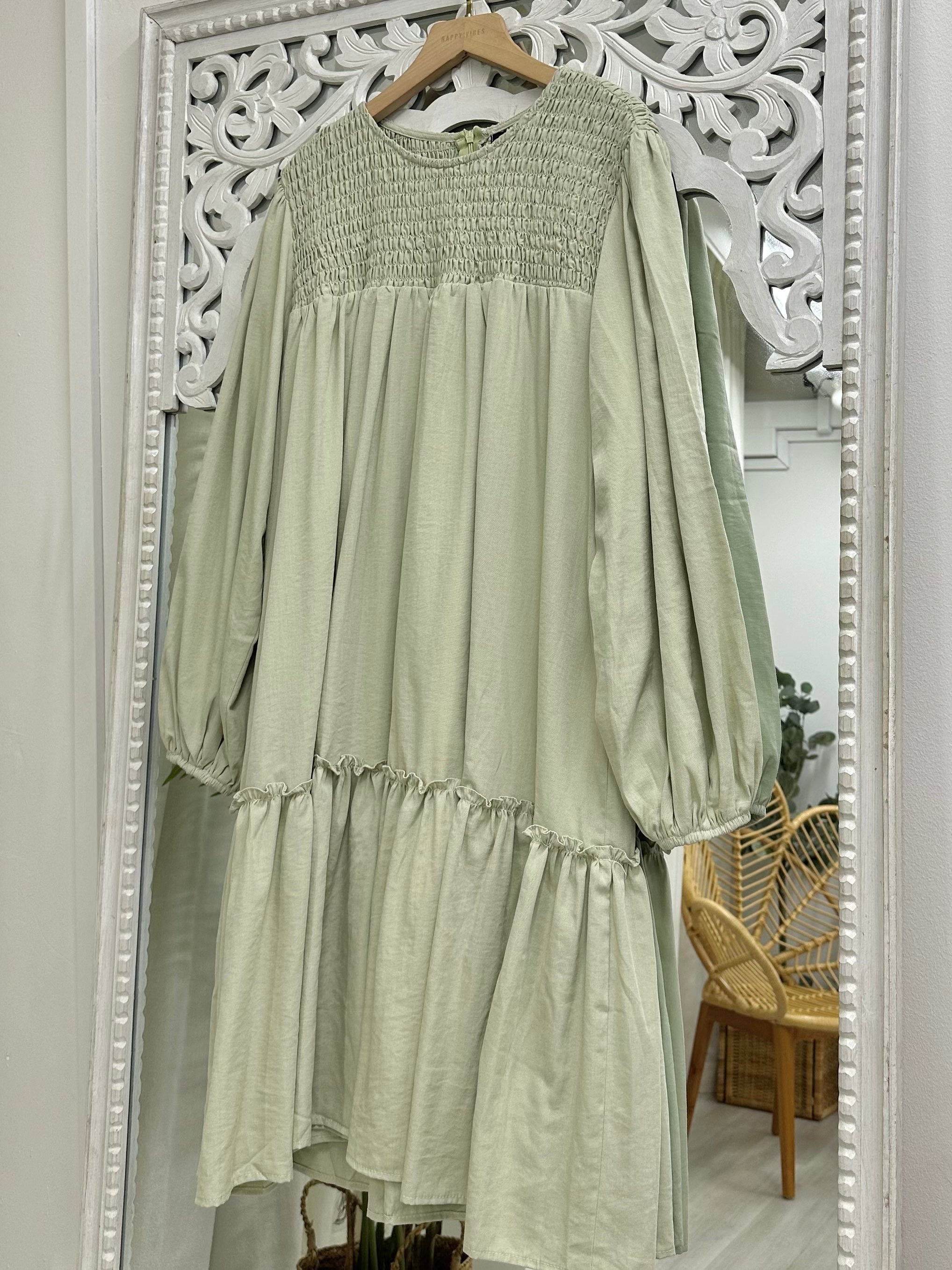 Aurora Smock Frill Tunic HV Label