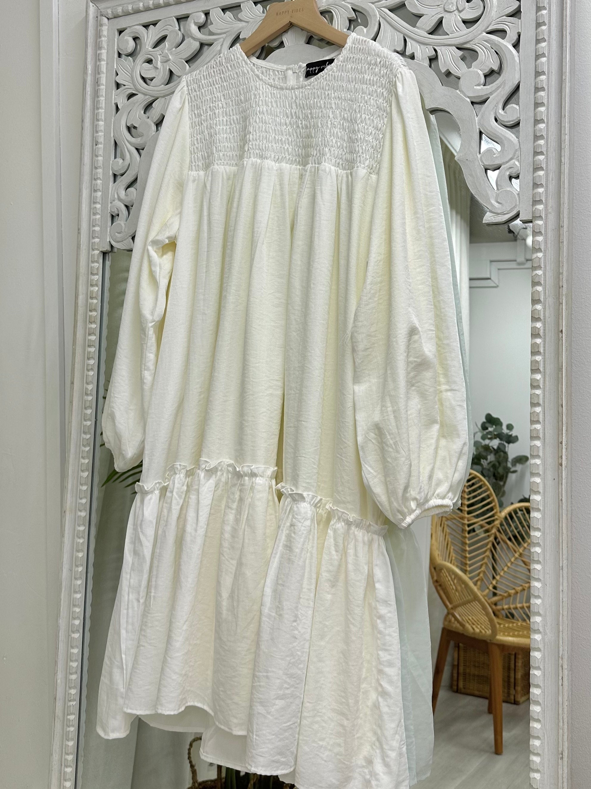Aurora Smock Frill Tunic HV Label