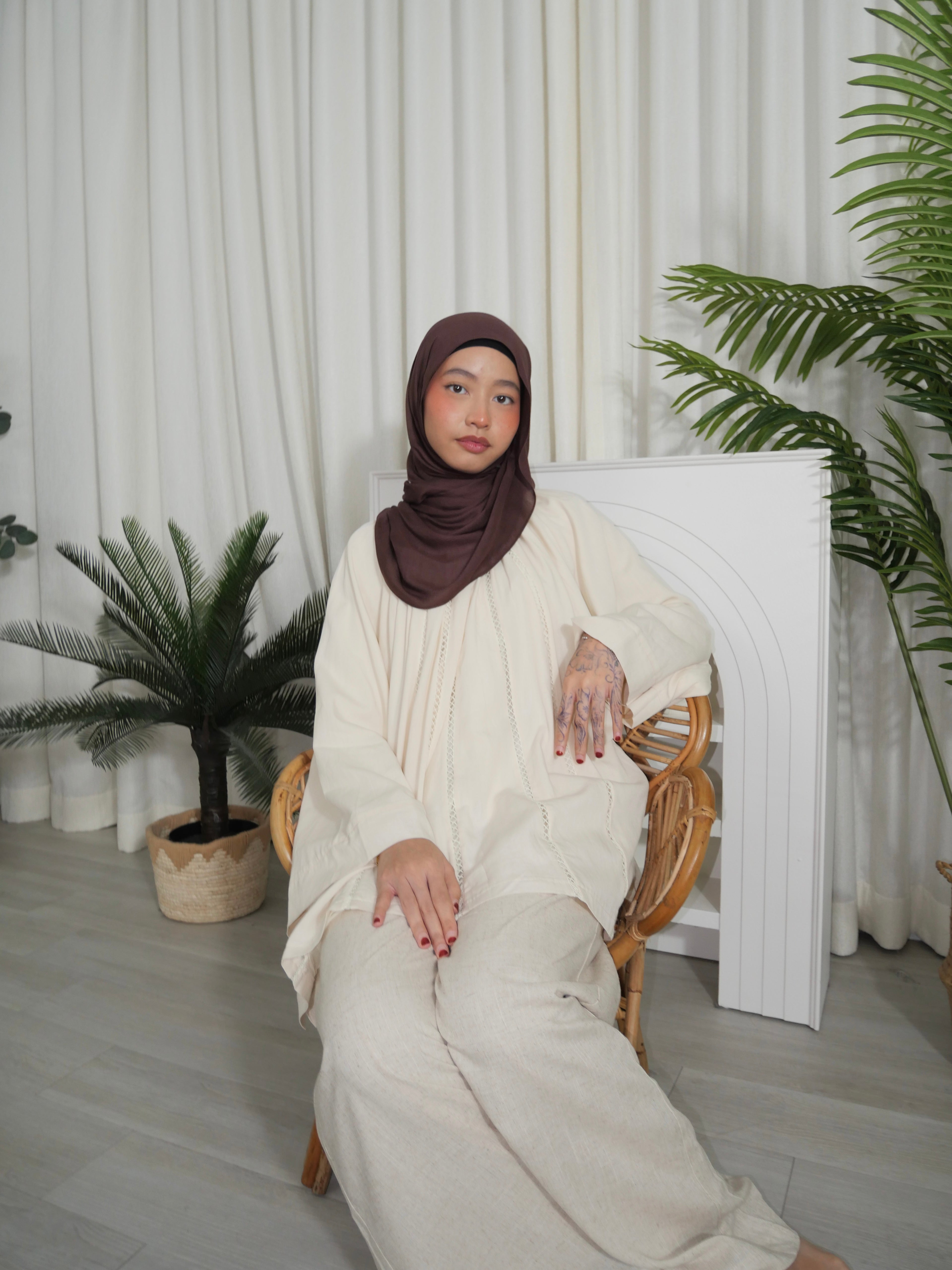 Ariana Lace Long Blouse