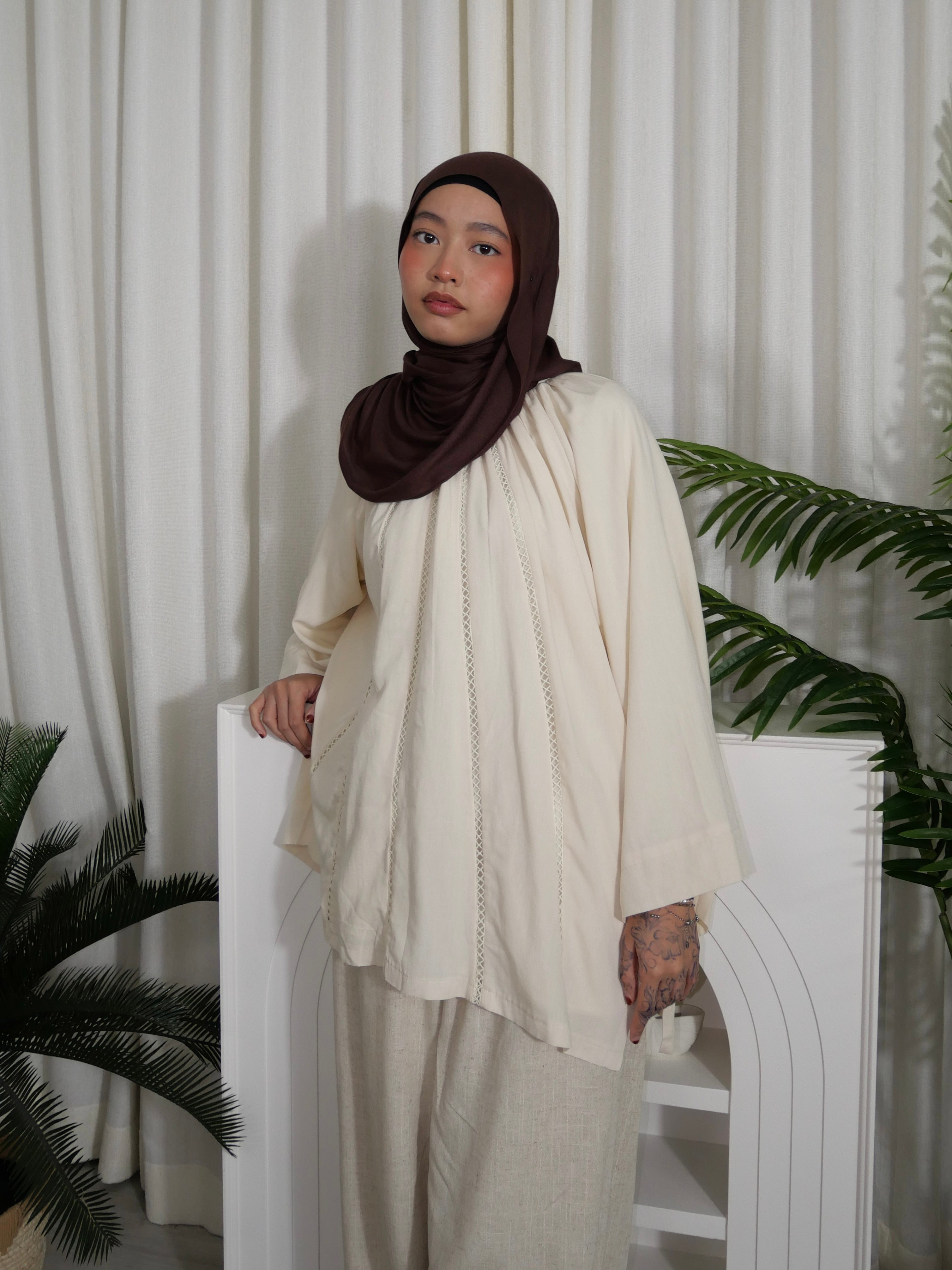 Ariana Lace Long Blouse