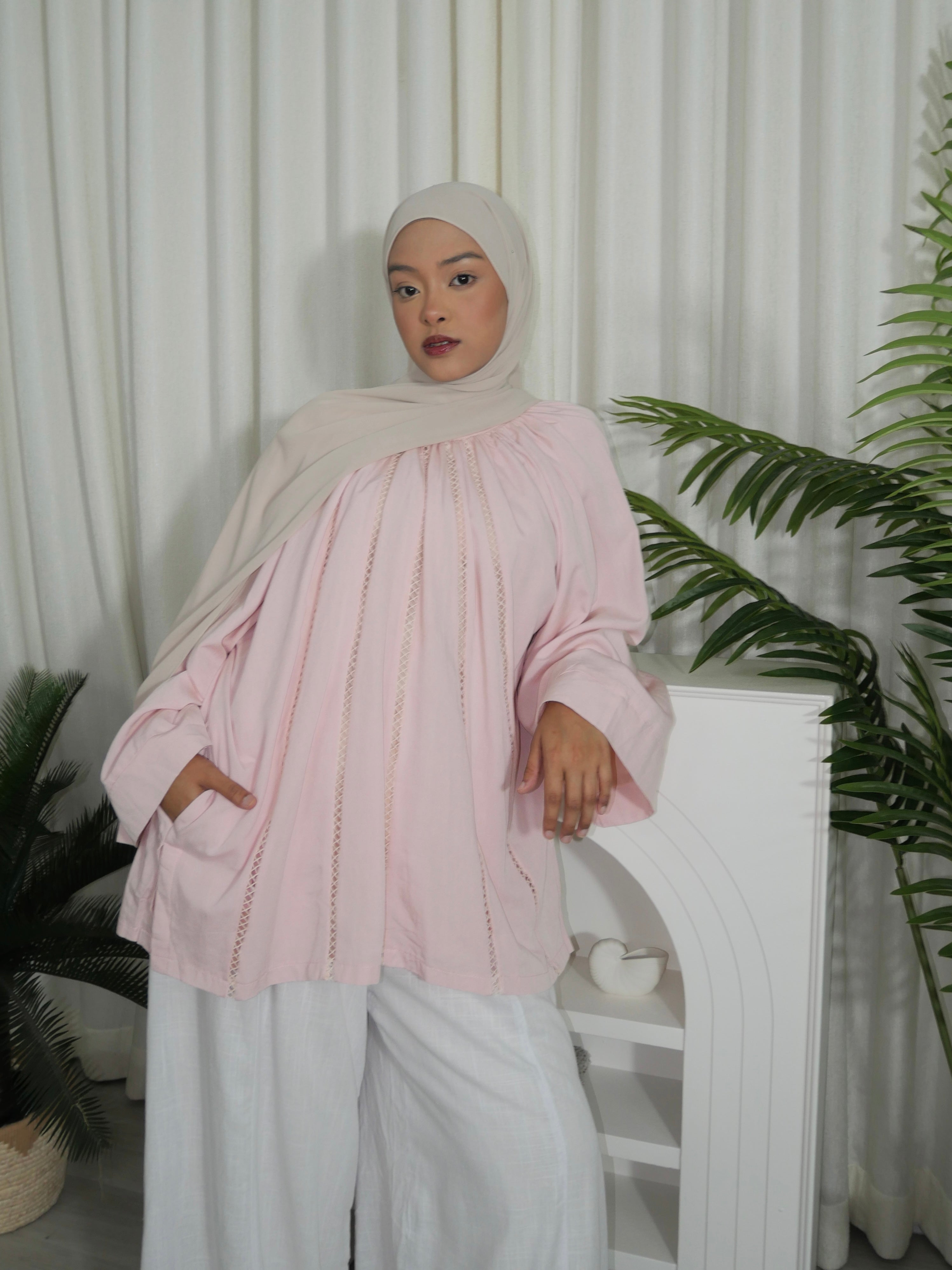 Ariana Lace Long Blouse