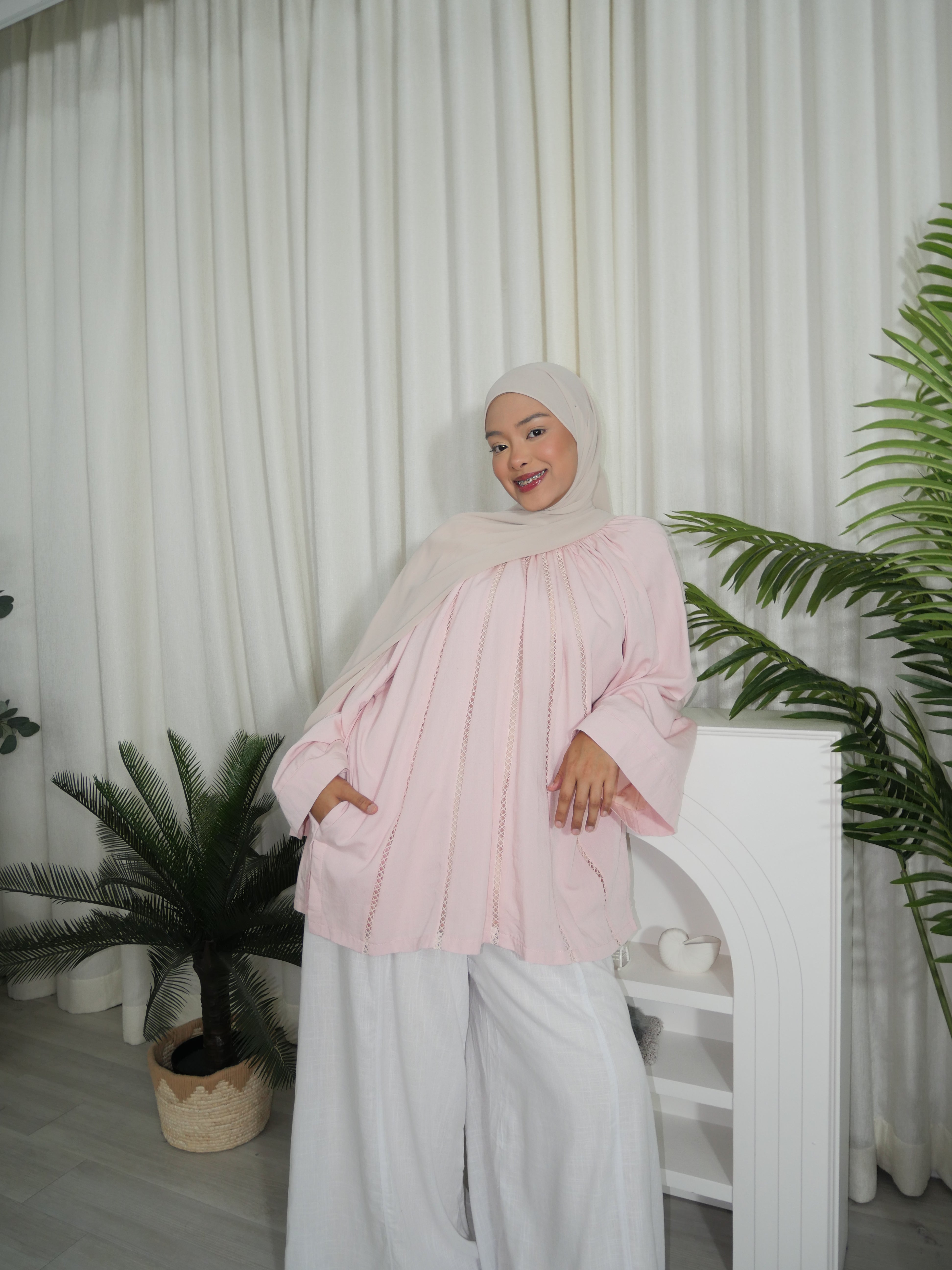 Ariana Lace Long Blouse