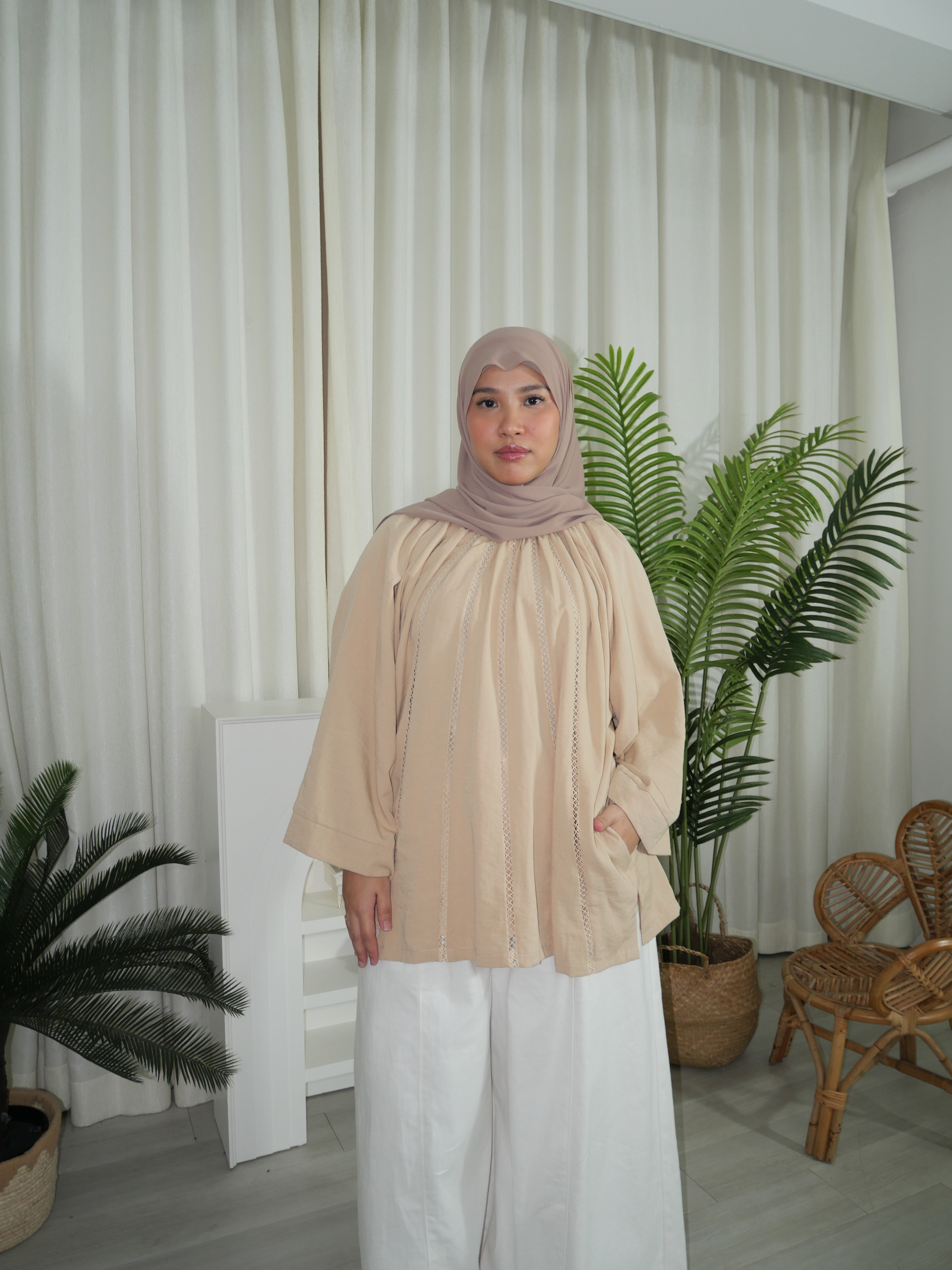 Ariana Lace Long Blouse