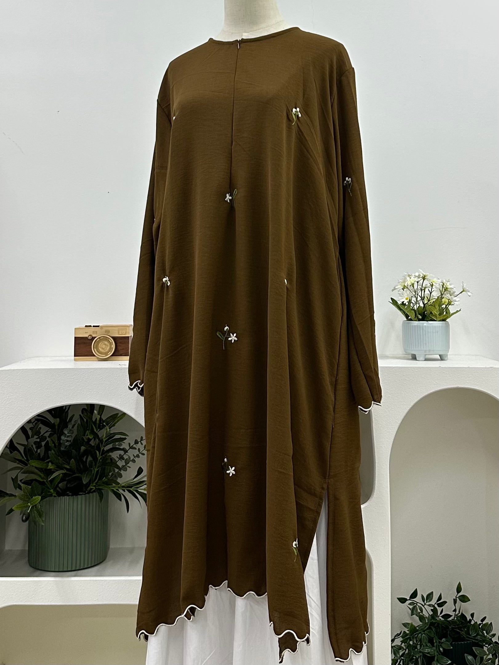 Flower Petal Crinkle Tunic