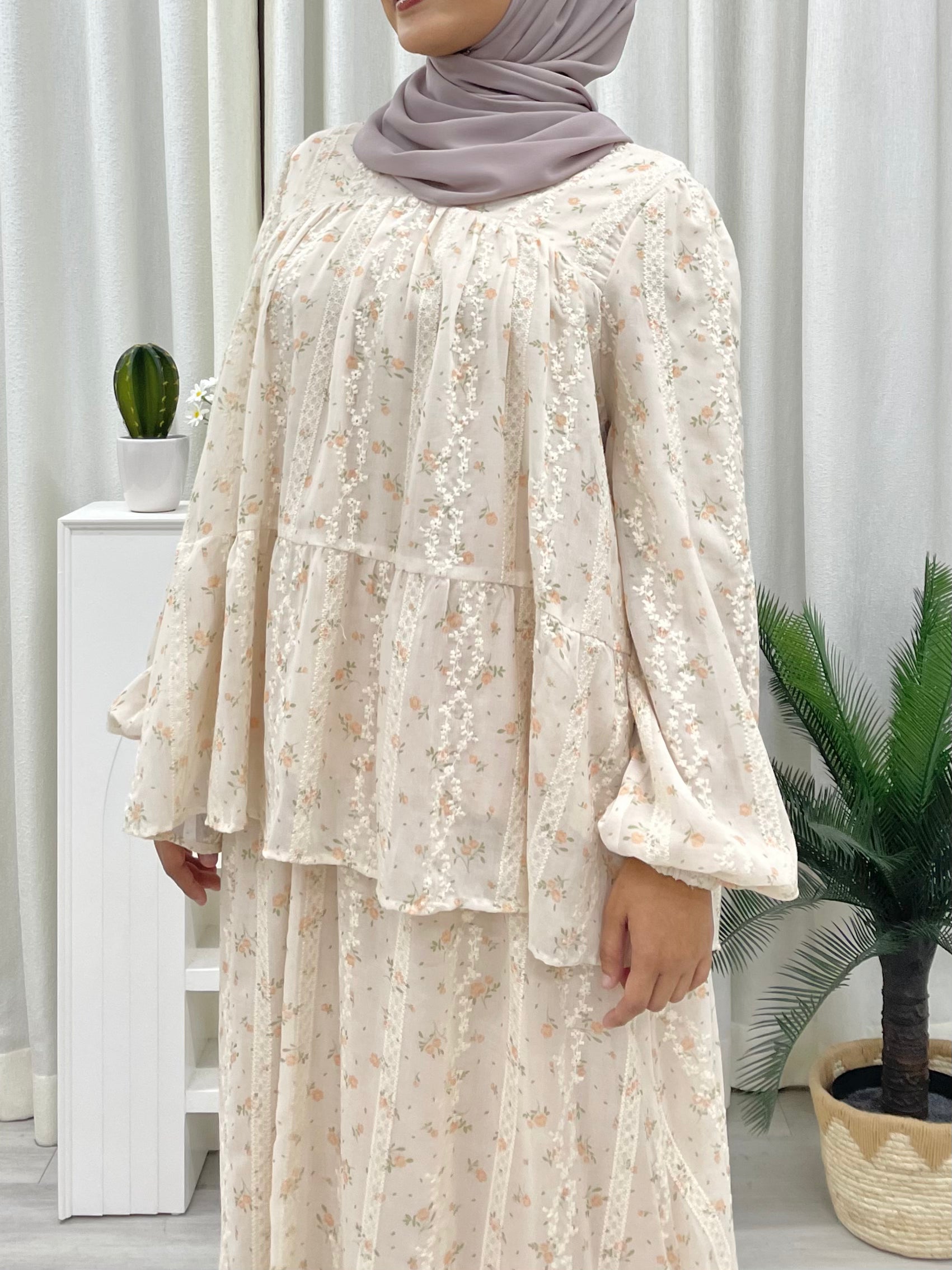 Tiers of Grace Elegant Skirt Set