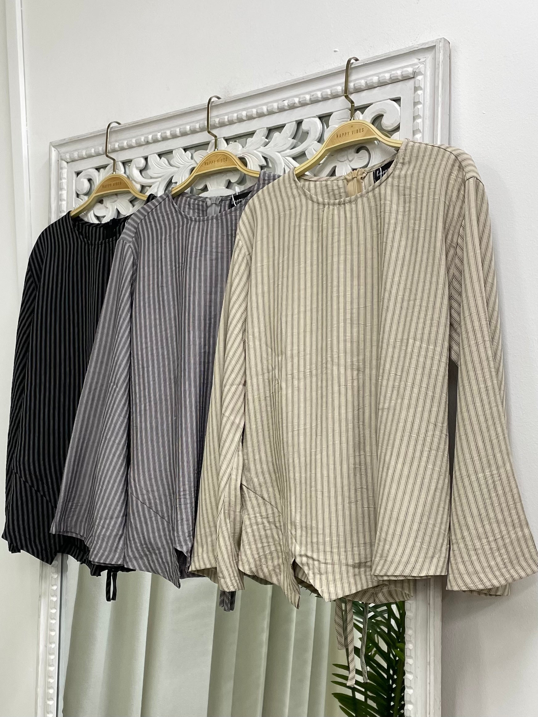 Cinch Muse Seam Top - Stripes
