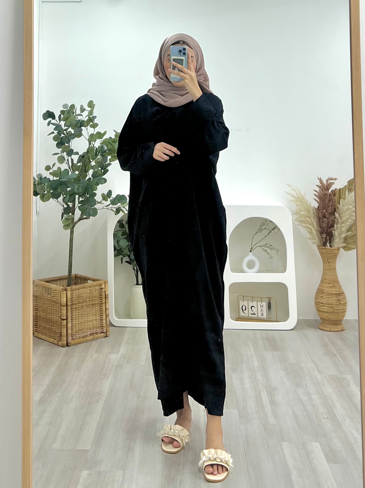 Plain Crinkle Kaftan