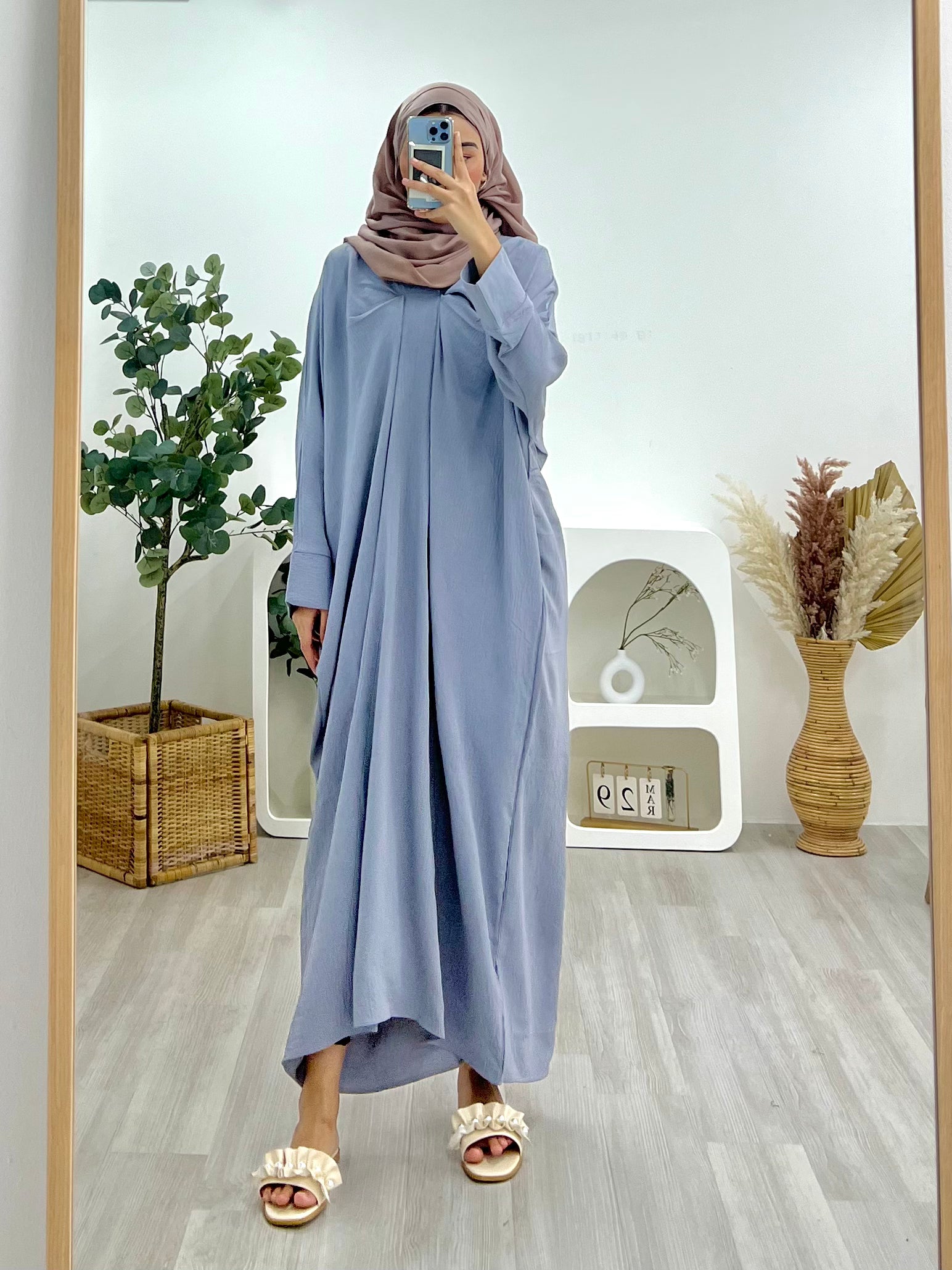 Plain Crinkle Kaftan