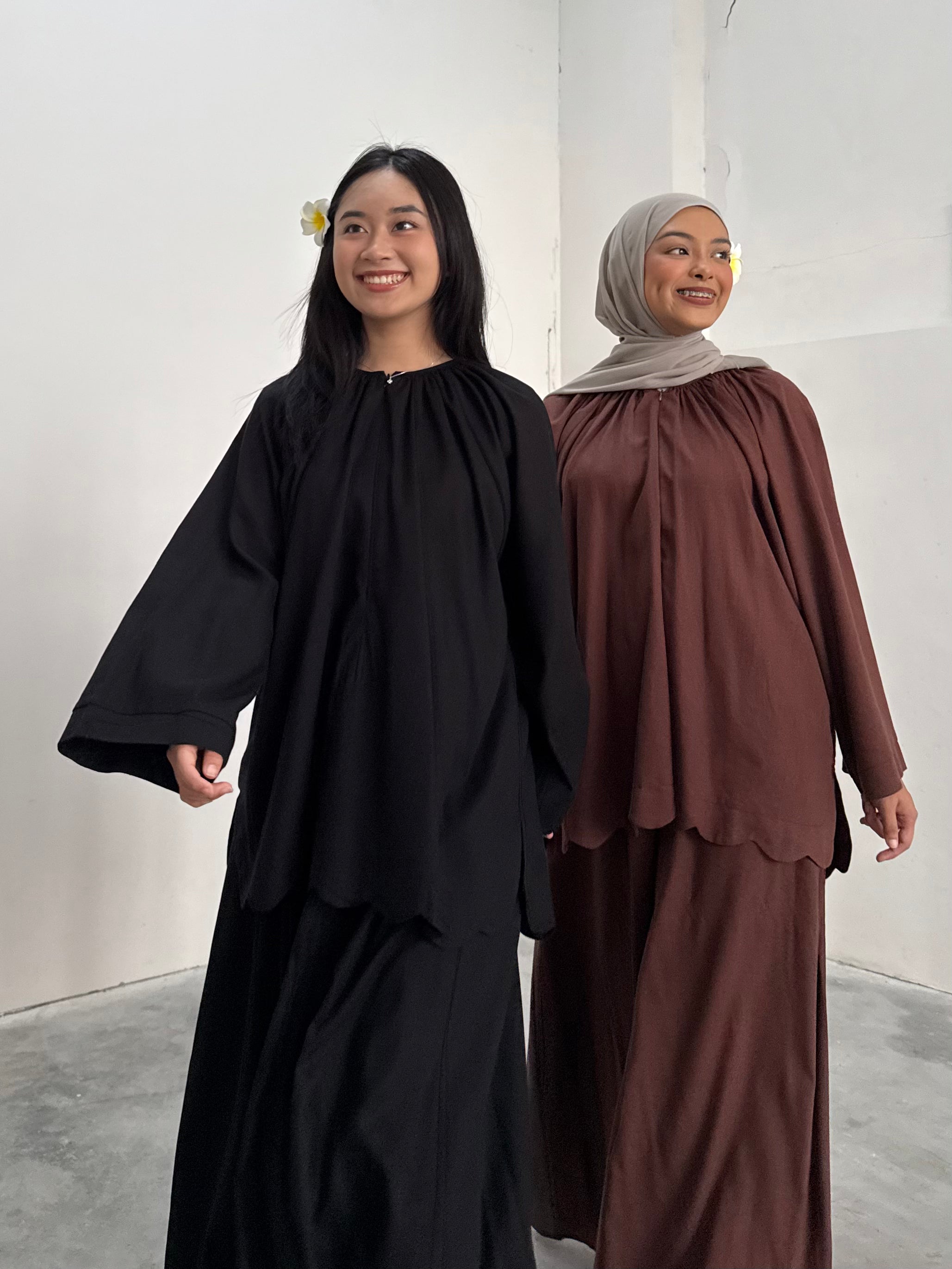 Allure Plain Skirt Set